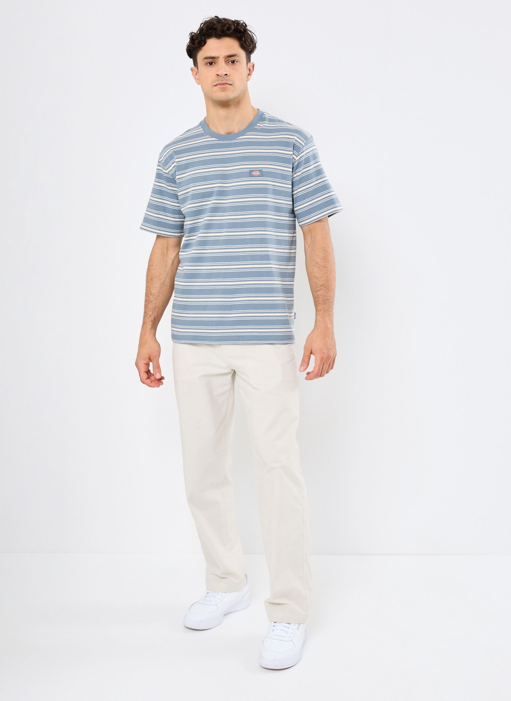 Tee-shirts manches courtes LEWISTOWN STRIPE SS TEE homme bleu Dickies Tee-shirts manches courtes LEWISTOWN STRIPE SS TEE homme bleu STORMY WEATHER
