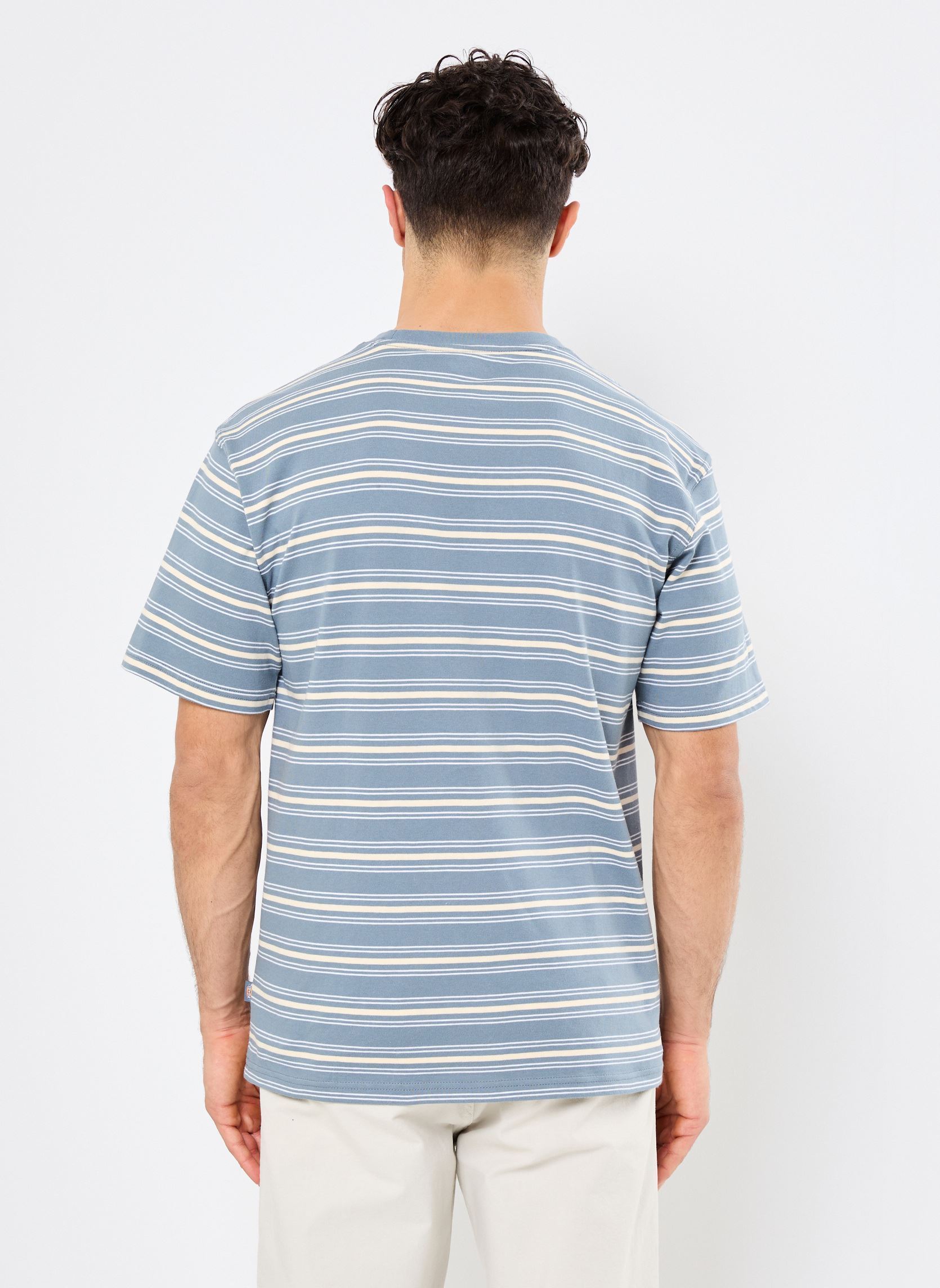 Tee-shirts manches courtes LEWISTOWN STRIPE SS TEE homme bleu Dickies Tee-shirts manches courtes LEWISTOWN STRIPE SS TEE homme bleu STORMY WEATHER