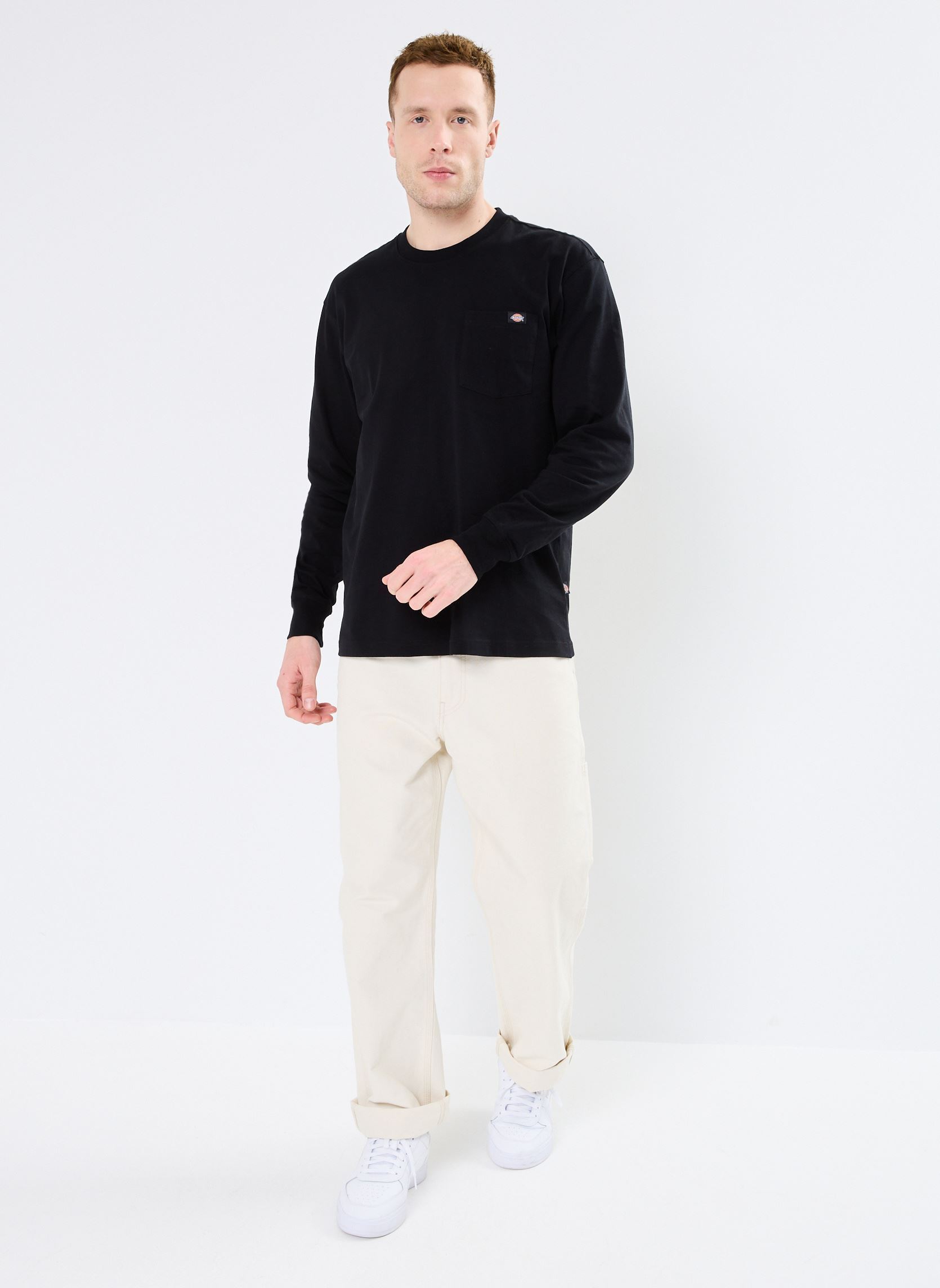 Camisetas de manga larga LURAY POCKET TEE LS hombre negro Dickies Camisetas de manga larga LURAY POCKET TEE LS hombre negro BLACK