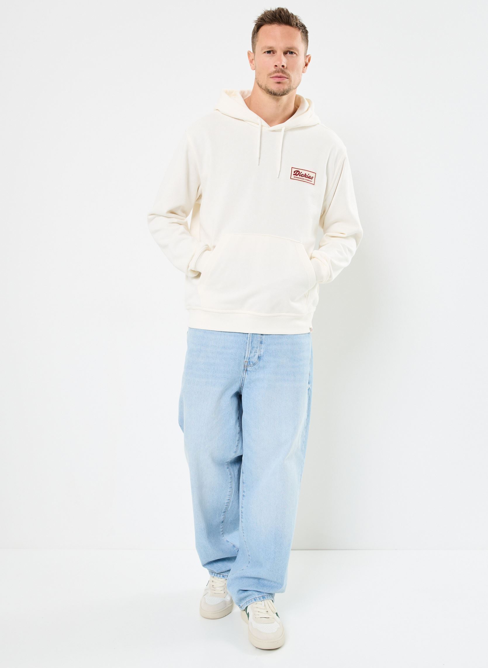 Sweats LEWISTOWN HOODIE homme blanc Dickies Sweats LEWISTOWN HOODIE homme blanc EGRET