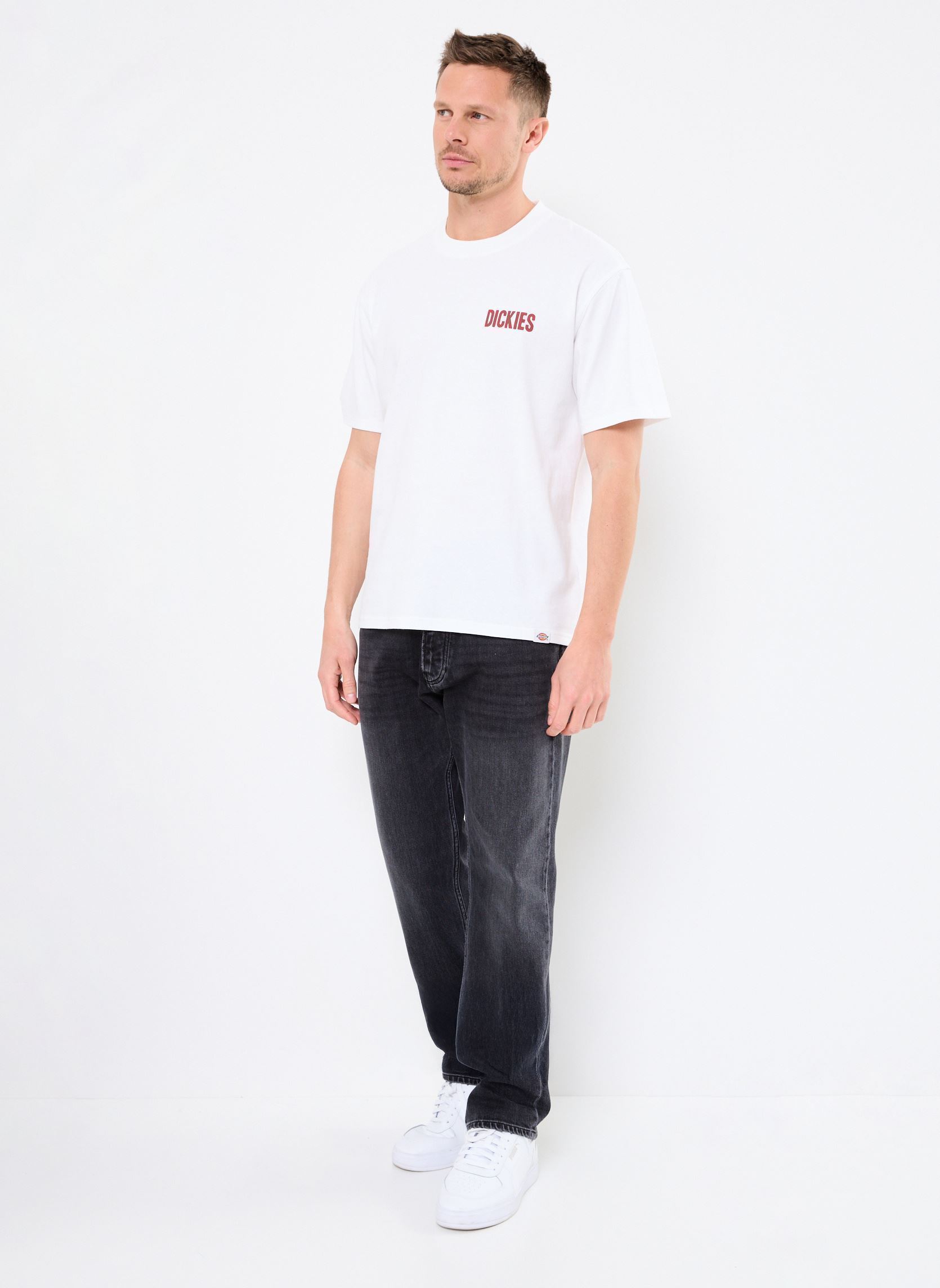 Tee-shirts manches courtes SLACKS RALLY SS TEE homme blanc Dickies Tee-shirts manches courtes SLACKS RALLY SS TEE homme blanc WHITE