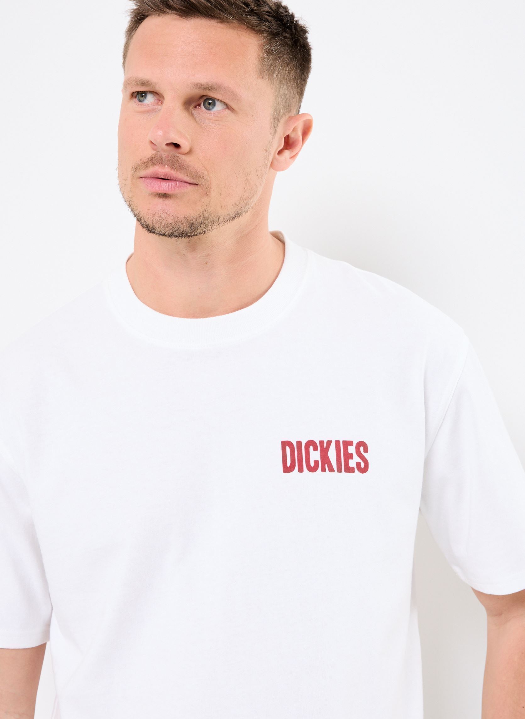 Tee-shirts manches courtes SLACKS RALLY SS TEE homme blanc Dickies Tee-shirts manches courtes SLACKS RALLY SS TEE homme blanc WHITE