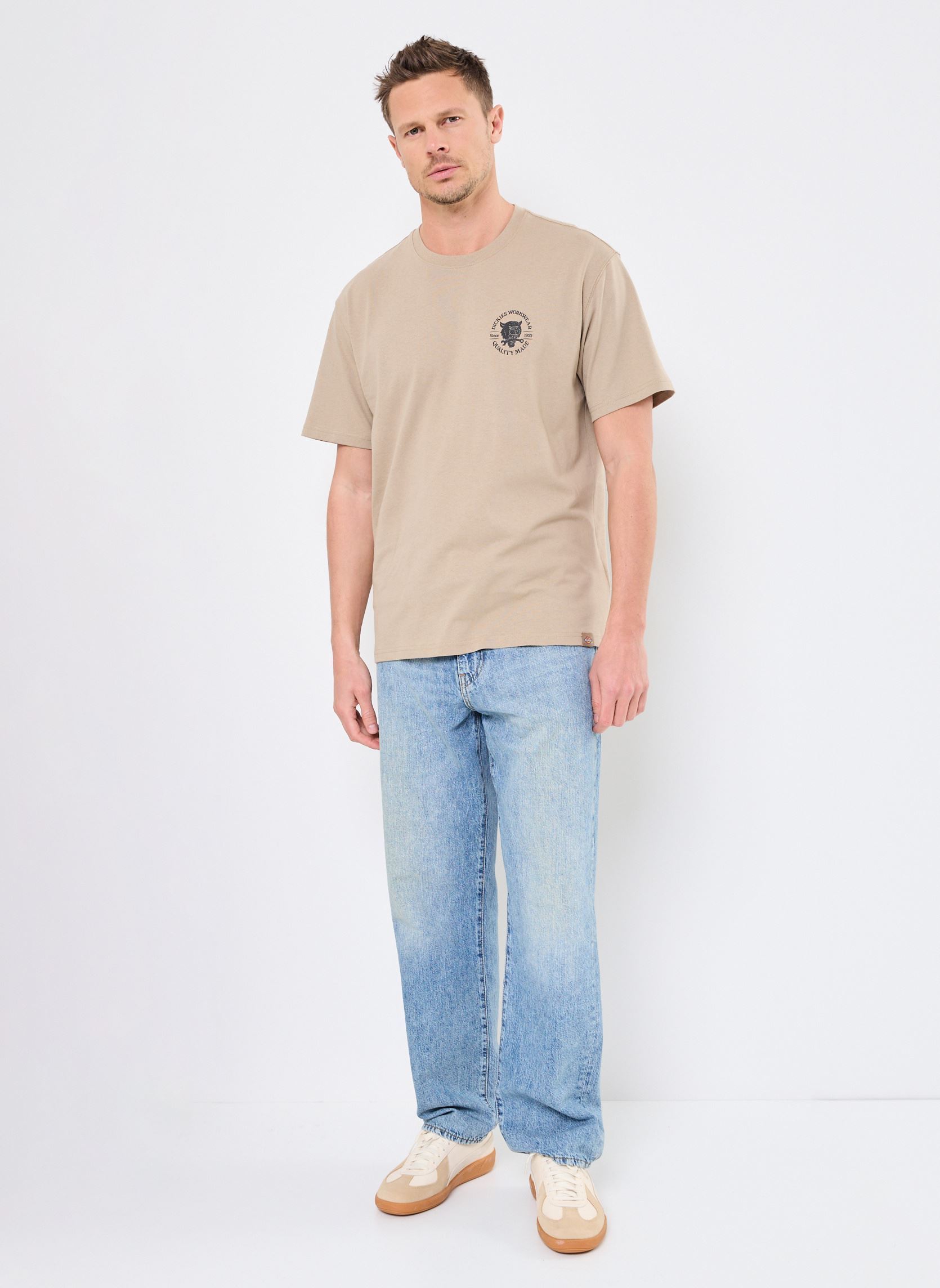 Tee-shirts manches courtes WRENCH SS TEE homme beige Dickies Tee-shirts manches courtes WRENCH SS TEE homme beige DESERT SAND