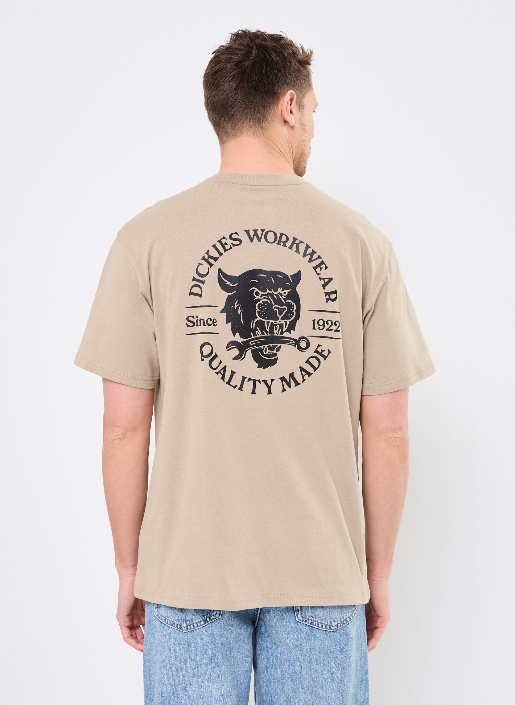 Tee-shirts manches courtes WRENCH SS TEE homme beige Dickies Tee-shirts manches courtes WRENCH SS TEE homme beige DESERT SAND