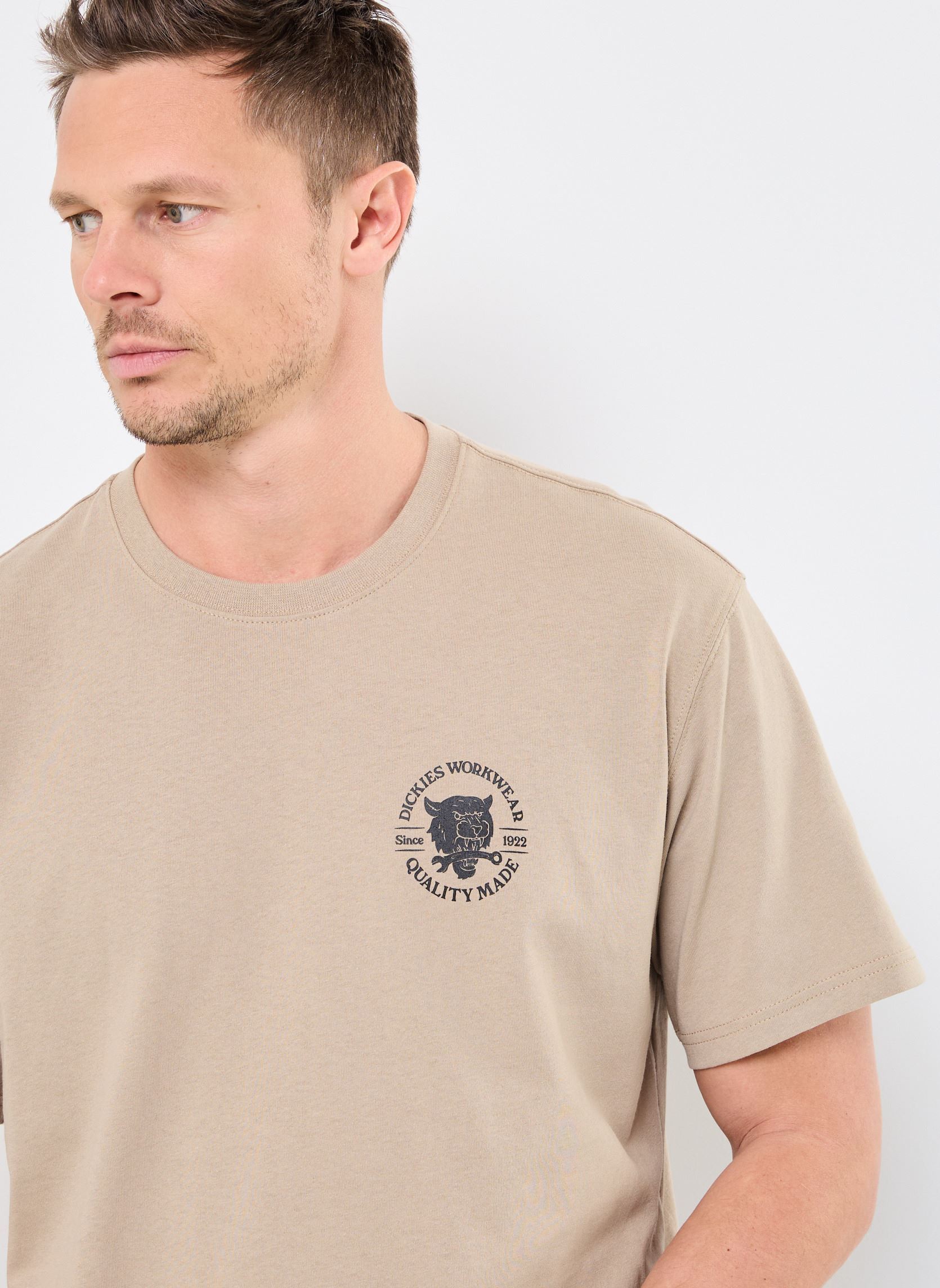 Tee-shirts manches courtes WRENCH SS TEE homme beige Dickies Tee-shirts manches courtes WRENCH SS TEE homme beige DESERT SAND