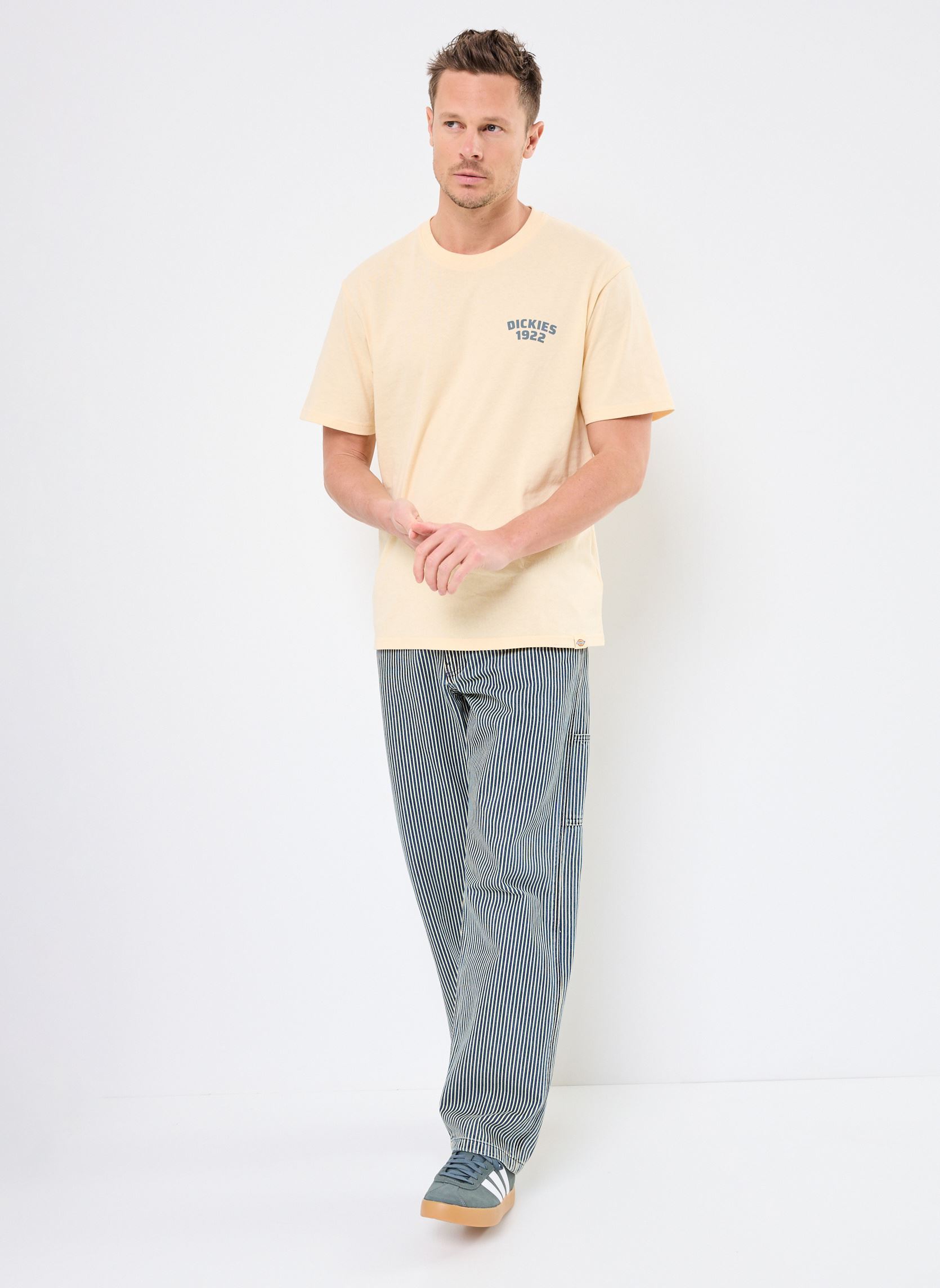 Tee-shirts manches courtes MECHANIC SS TEE homme blanc Dickies Tee-shirts manches courtes MECHANIC SS TEE homme blanc CORN HUSK