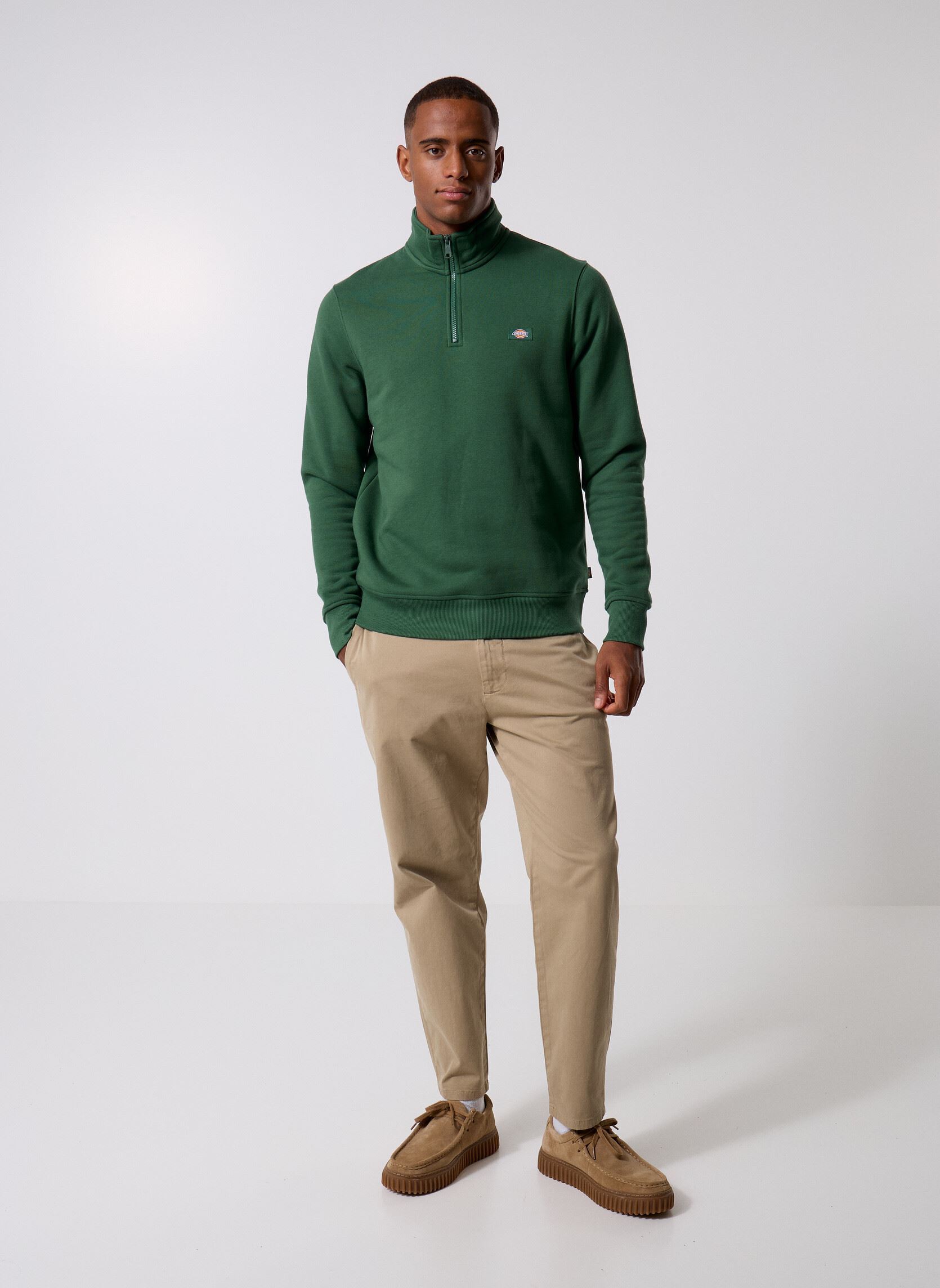 Sweats zippés OAKPORT QUARTER ZIP homme vert Dickies Sweats zippés OAKPORT QUARTER ZIP homme vert PINE NEEDLE GREEN