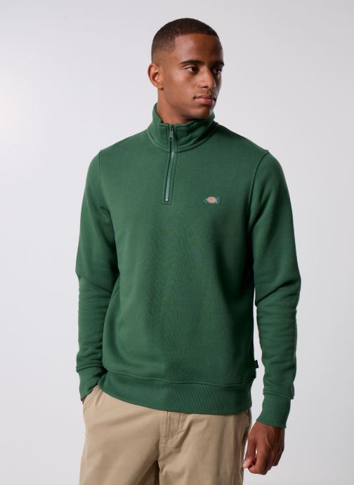 Dickies Sweats zippés OAKPORT QUARTER ZIP homme vert