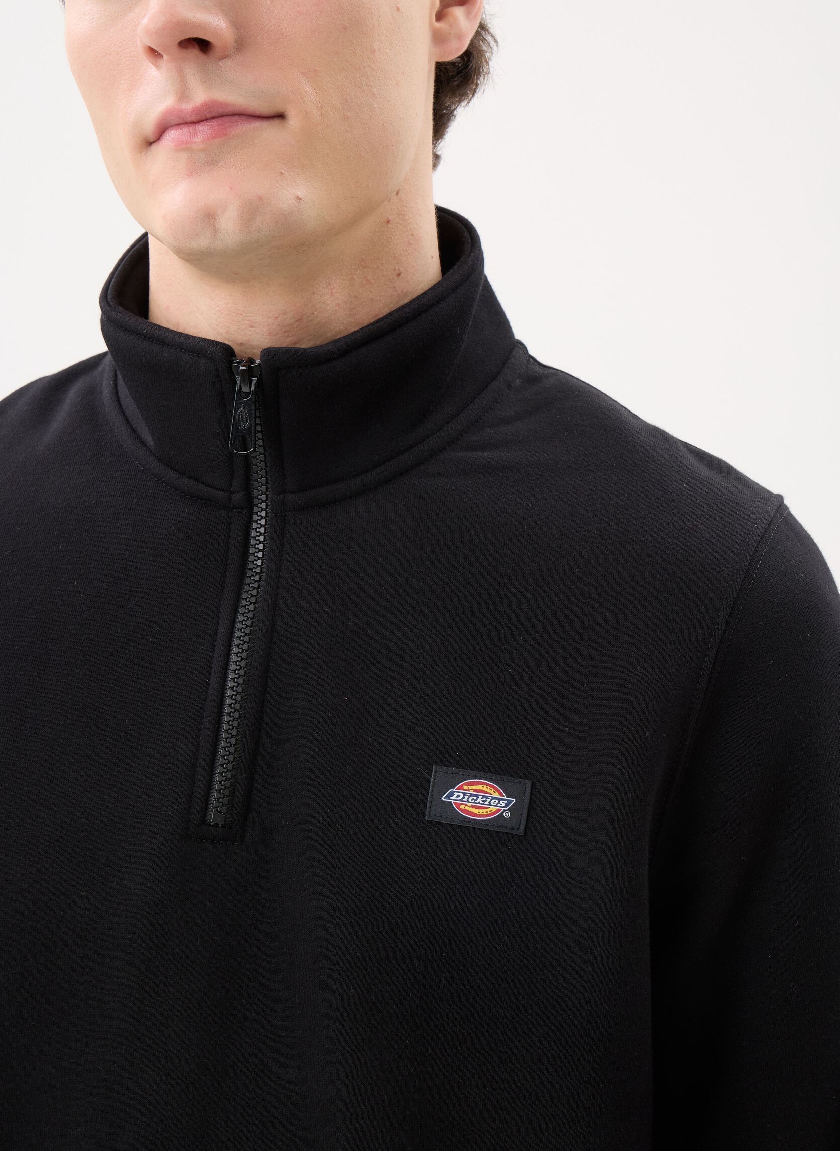 Sweaters met rits OAKPORT QUARTER ZIP heren zwart Dickies Sweaters met rits OAKPORT QUARTER ZIP heren zwart BLACK