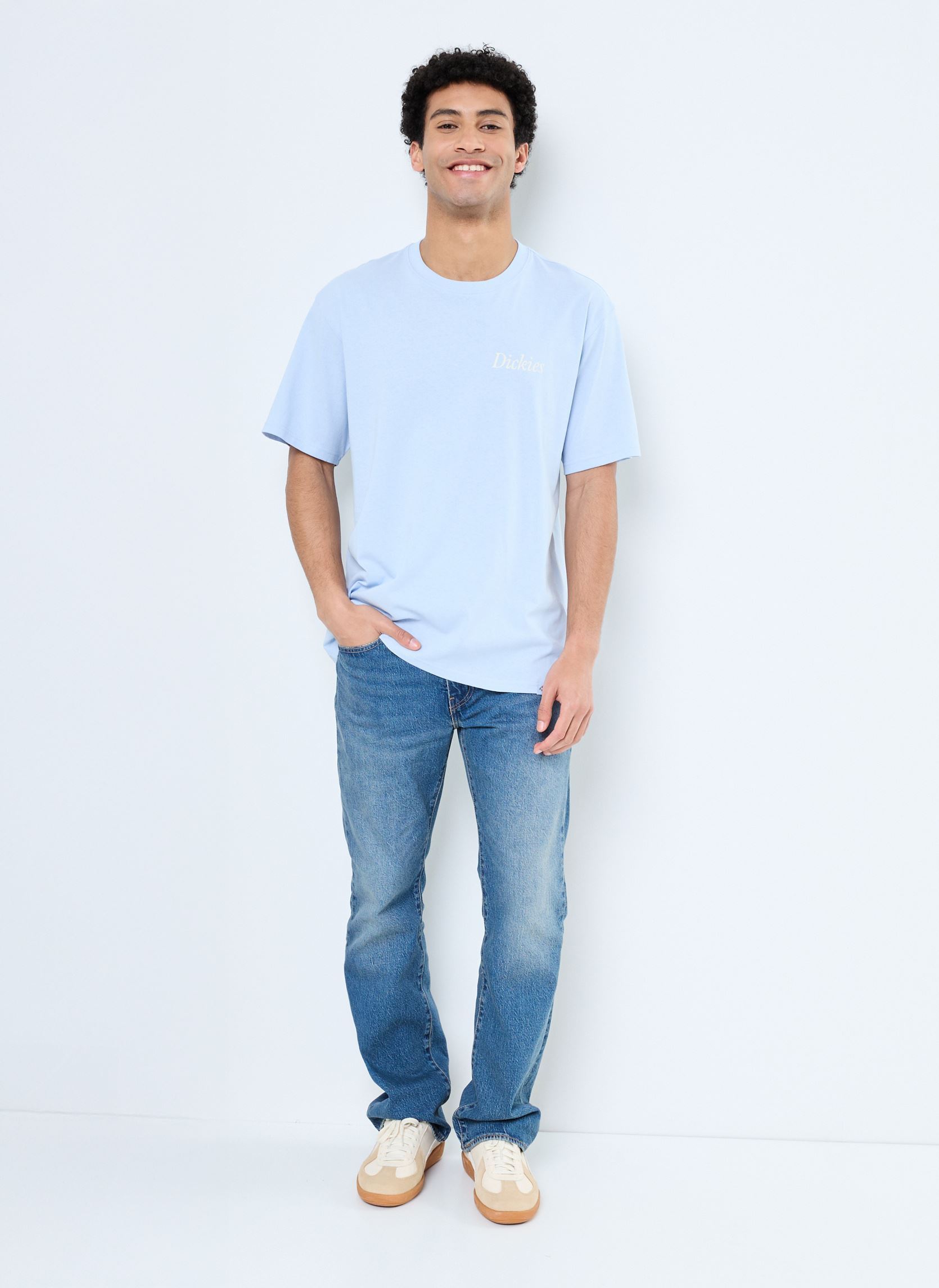 Kurzarm-T-Shirts COMPANION SCRIPT SS TEE herren blau Dickies Kurzarm-T-Shirts COMPANION SCRIPT SS TEE herren blau SKYWAY