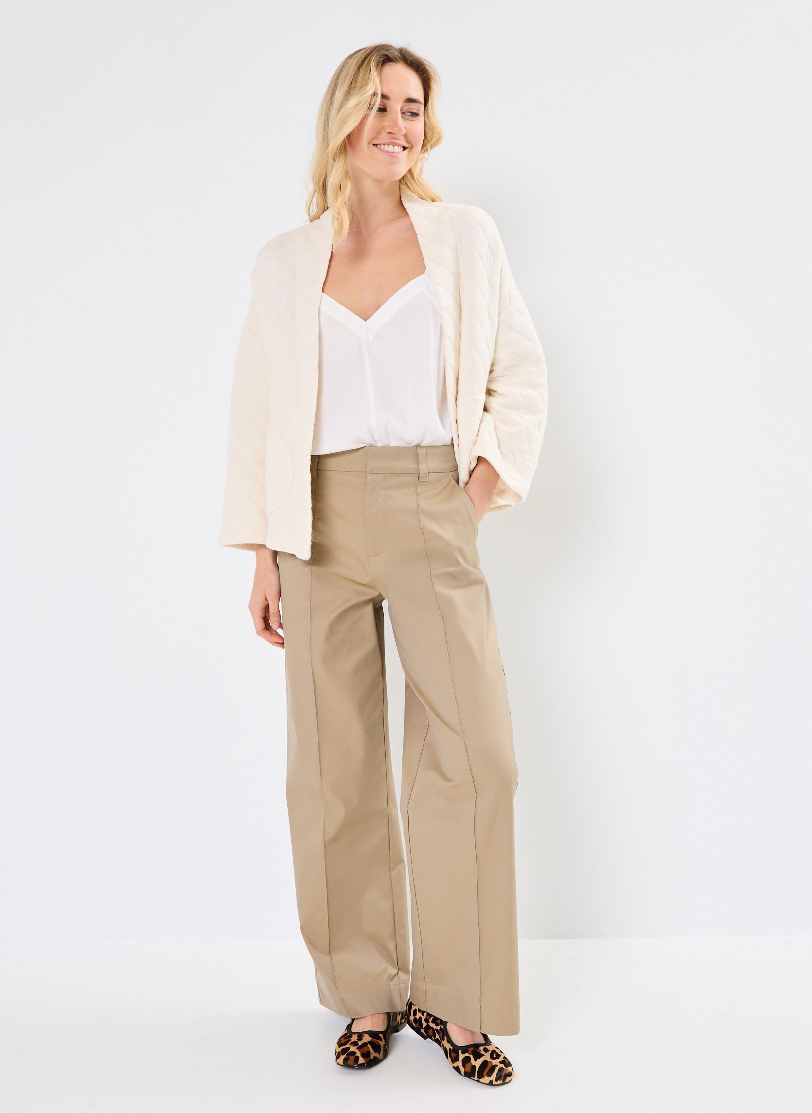 Jassen VESTE-KIMONO dames wit Georgia Rose Jassen VESTE-KIMONO dames wit SNOW WHITE