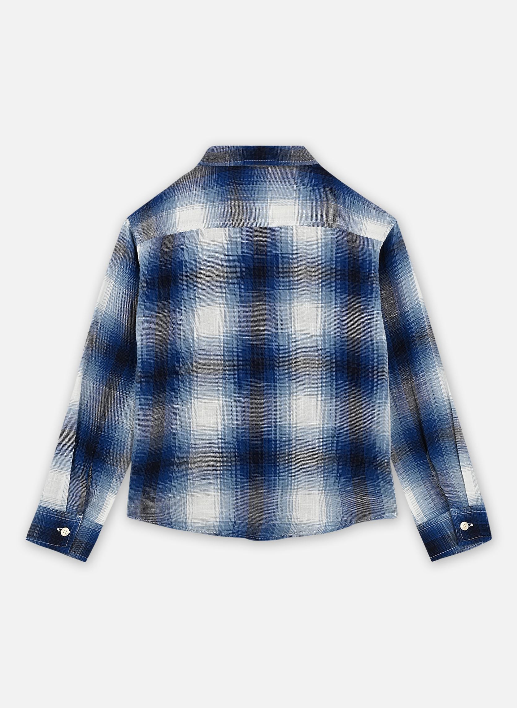 Lange mouw overhemden X112053 jongens blauw IKKS JUNIOR Lange mouw overhemden X112053 jongens blauw 43-BLEU MOYEN