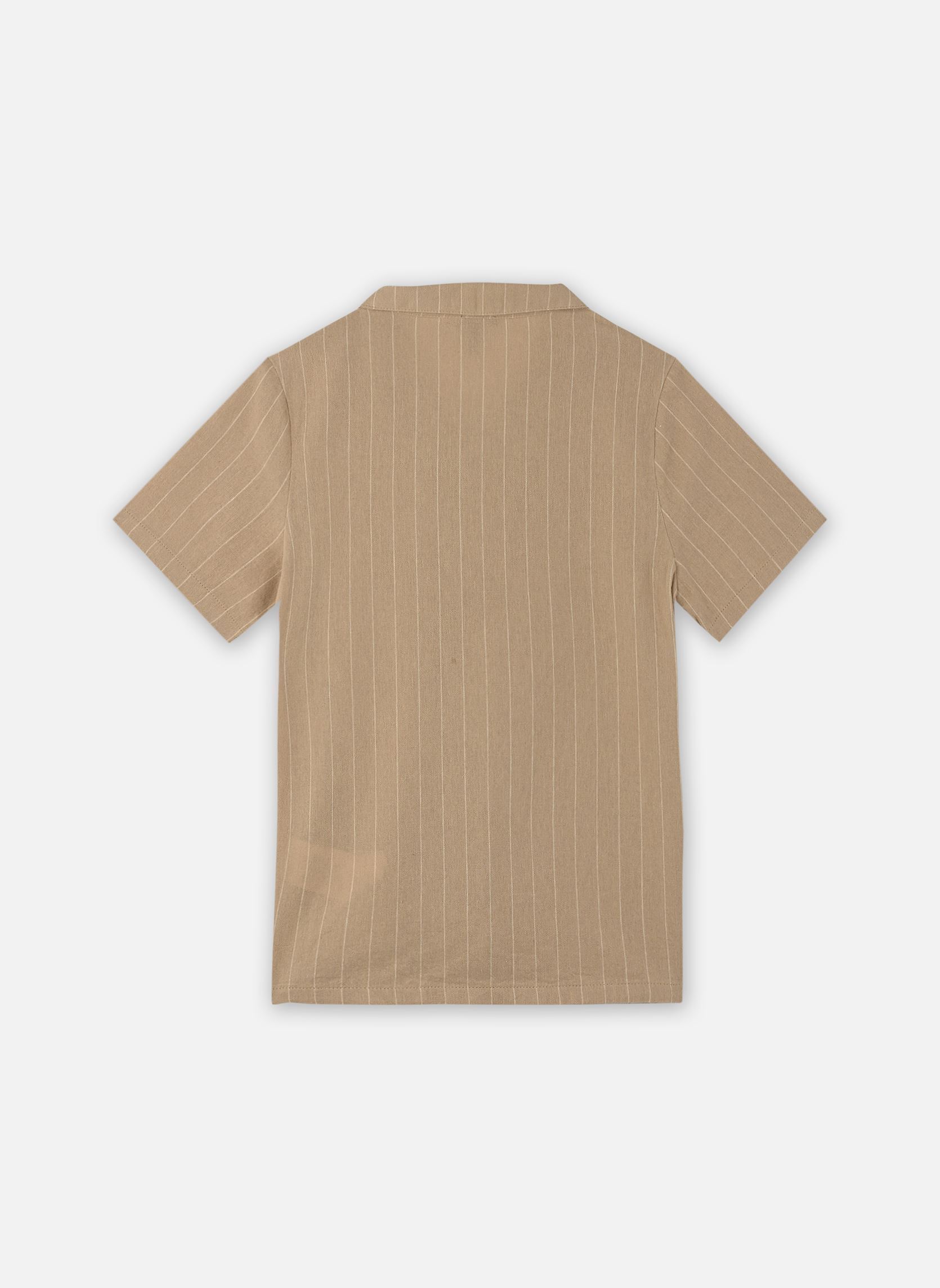 Korte mouw overhemden X112143 jongens beige IKKS JUNIOR Korte mouw overhemden X112143 jongens beige 61-SABLE