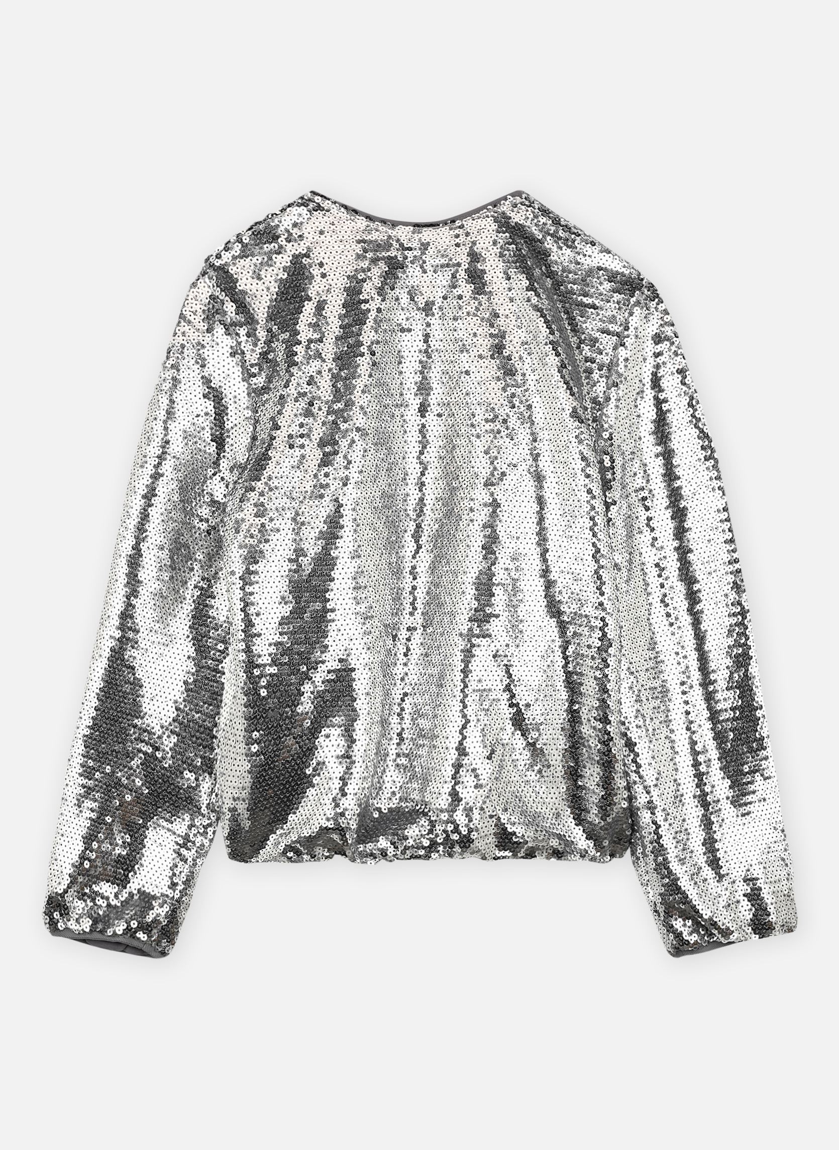 Jacken X140002 mädchen silber IKKS JUNIOR Jacken X140002 mädchen silber 18-SILVER