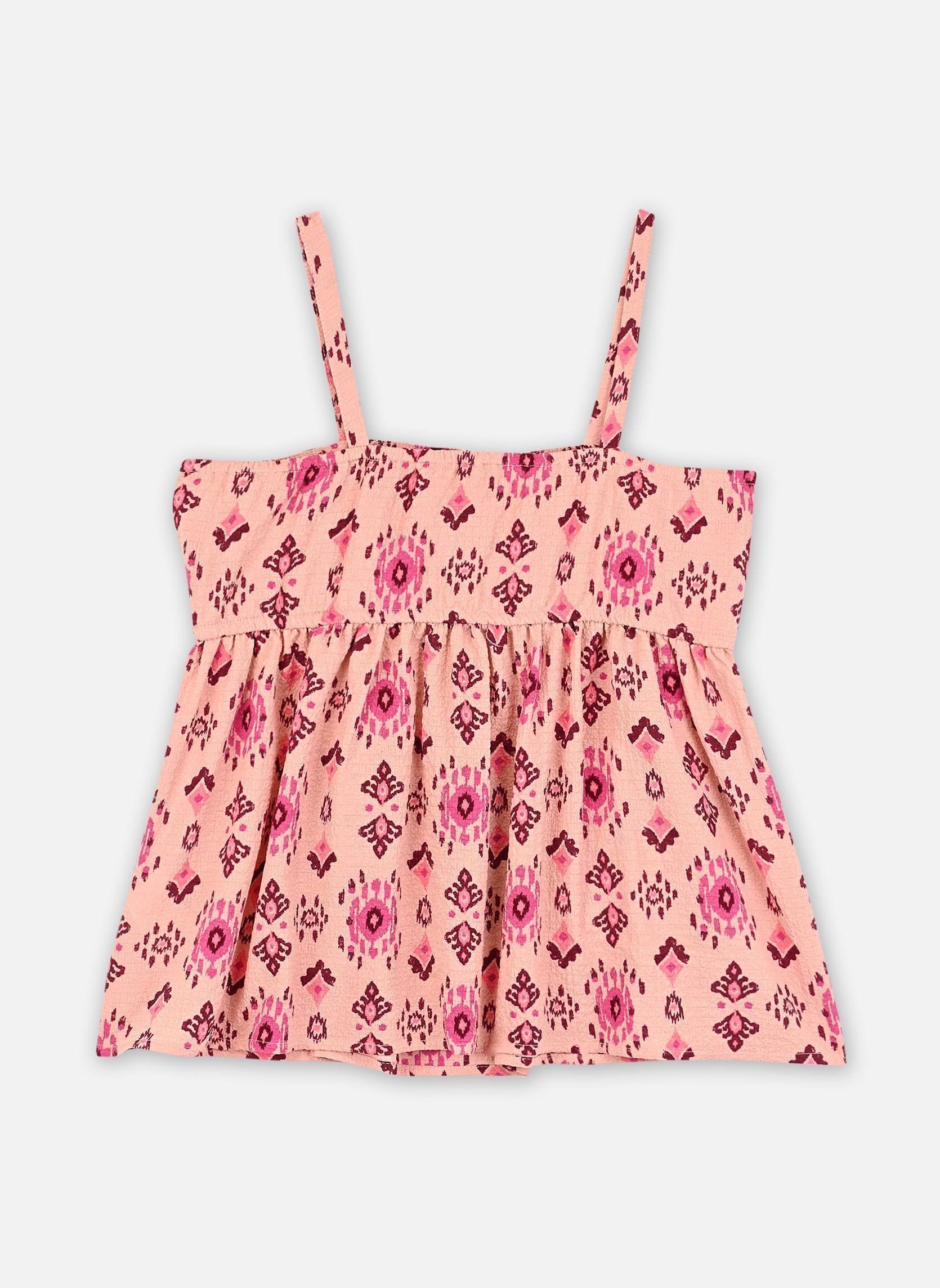 Débardeurs X112062 fille rose IKKS JUNIOR Débardeurs X112062 fille rose 34-AOP ETHNIC