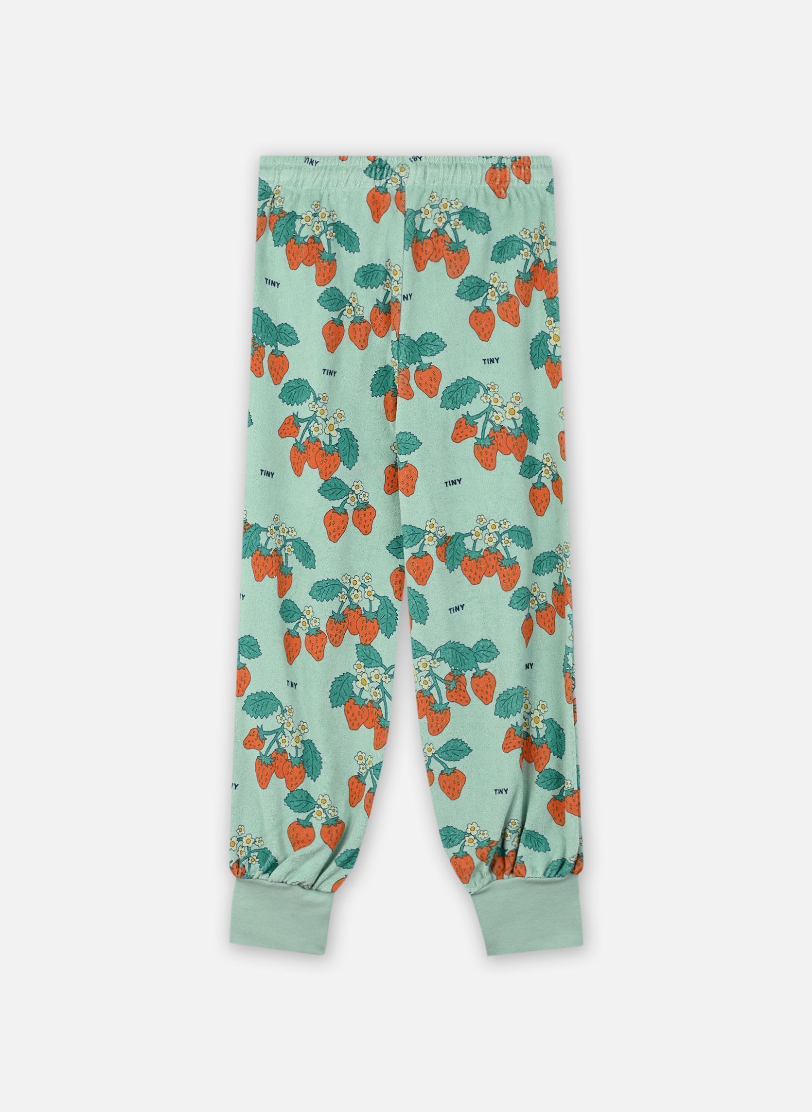 Joggings Strawberries Sweatpant vert Tinycottons Joggings Strawberries Sweatpant vert Washed Emerald