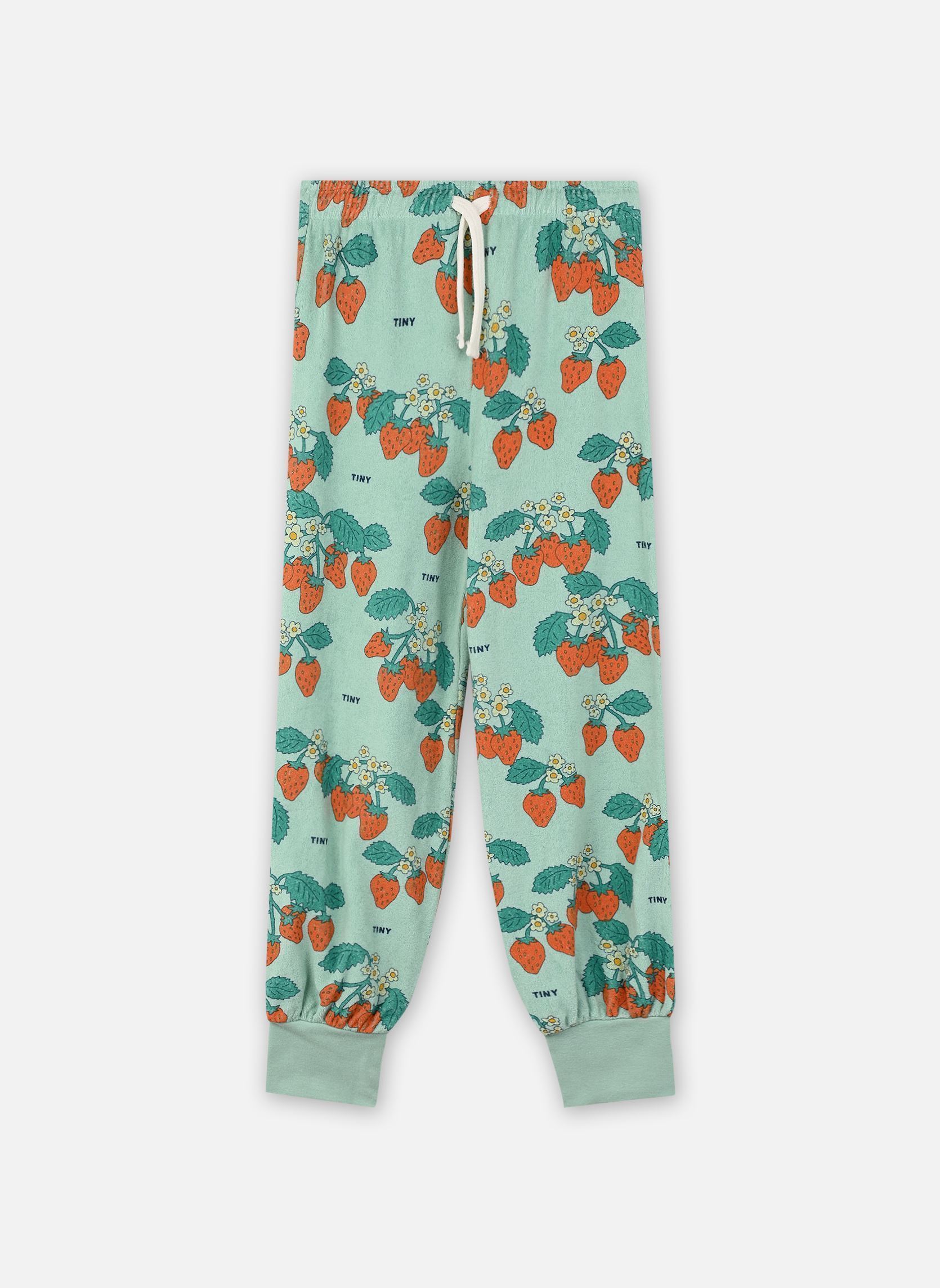 Joggings Strawberries Sweatpant vert Tinycottons Joggings Strawberries Sweatpant vert Washed Emerald