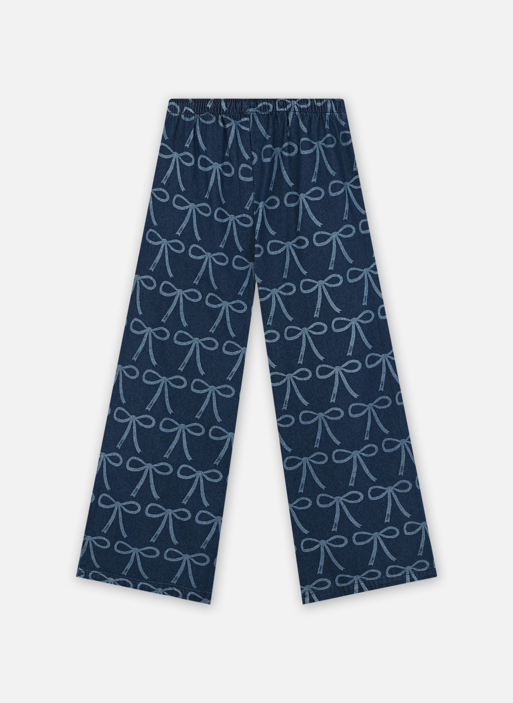 Hosen Bows Pant blau Tinycottons Hosen Bows Pant blau BLUE DENIM