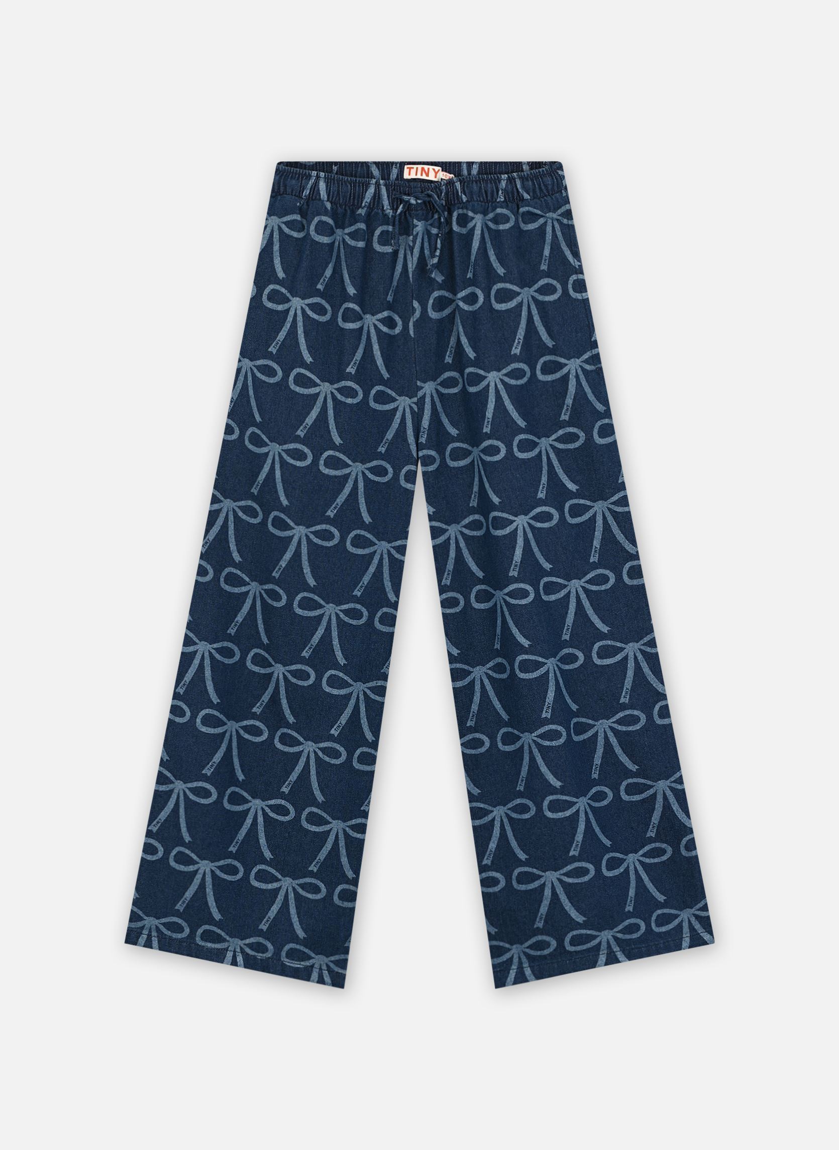 Hosen Bows Pant blau Tinycottons Hosen Bows Pant blau BLUE DENIM