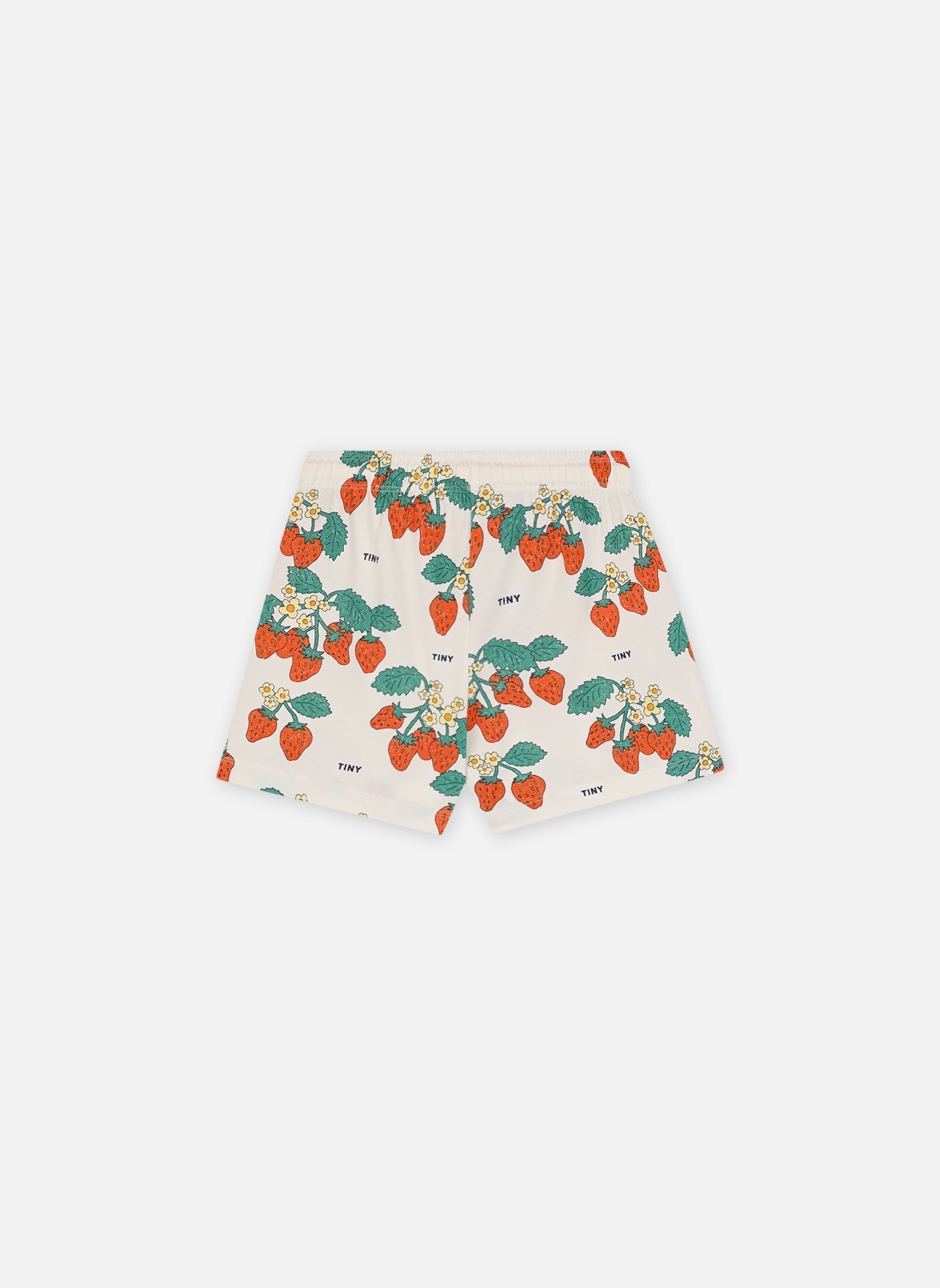 Shorts Strawberries Short wit Tinycottons Shorts Strawberries Short wit Off-White