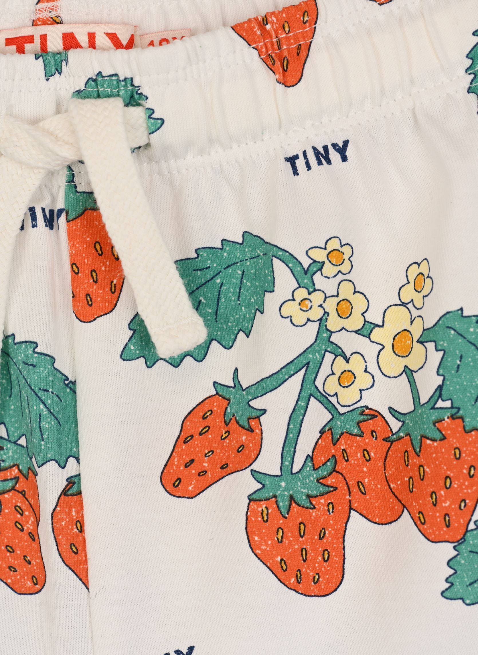 Shorts Strawberries Short wit Tinycottons Shorts Strawberries Short wit Off-White