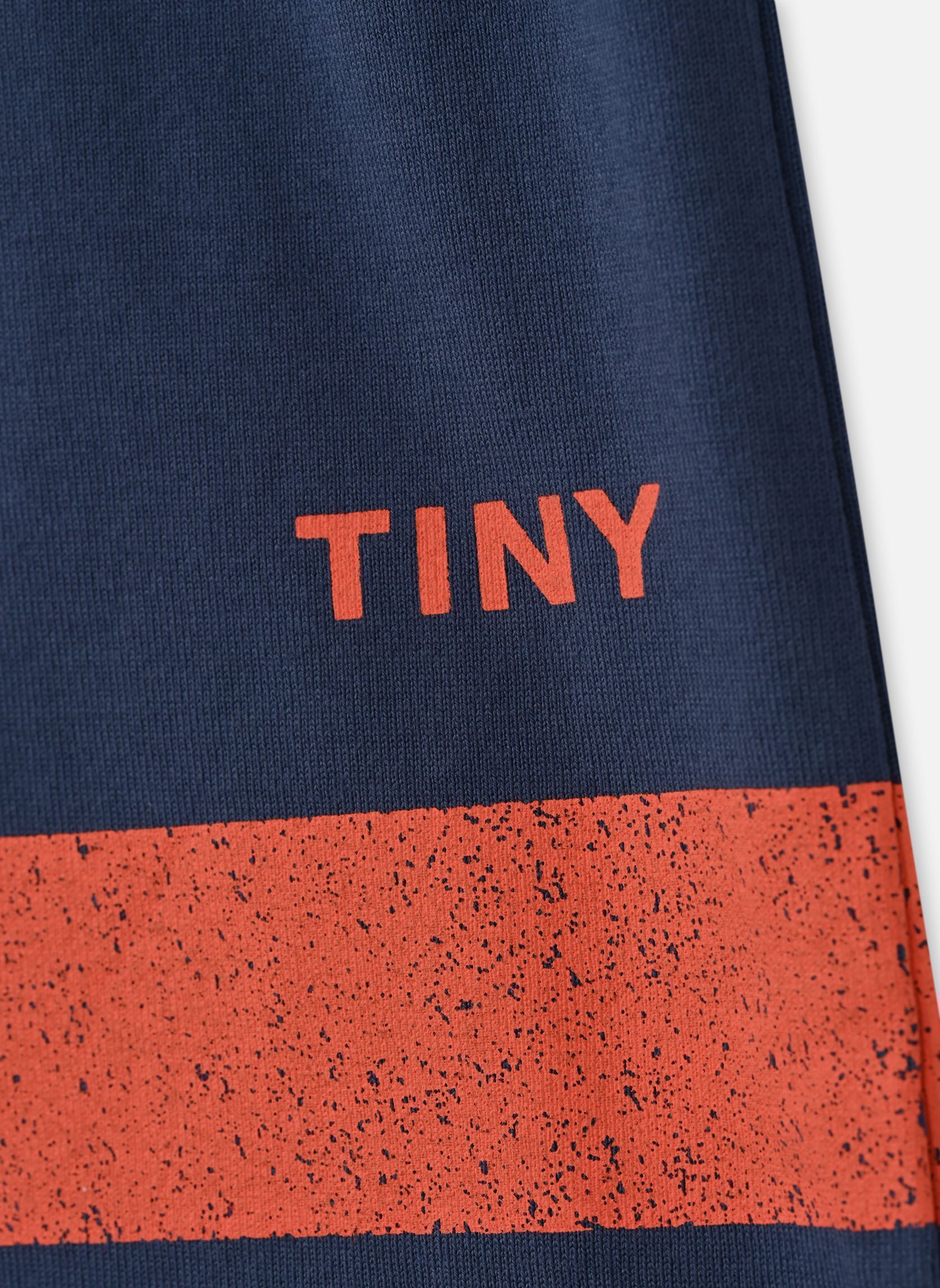 Shorts Stripes Logo Short bleu Tinycottons Shorts Stripes Logo Short bleu LIGHT NAVY