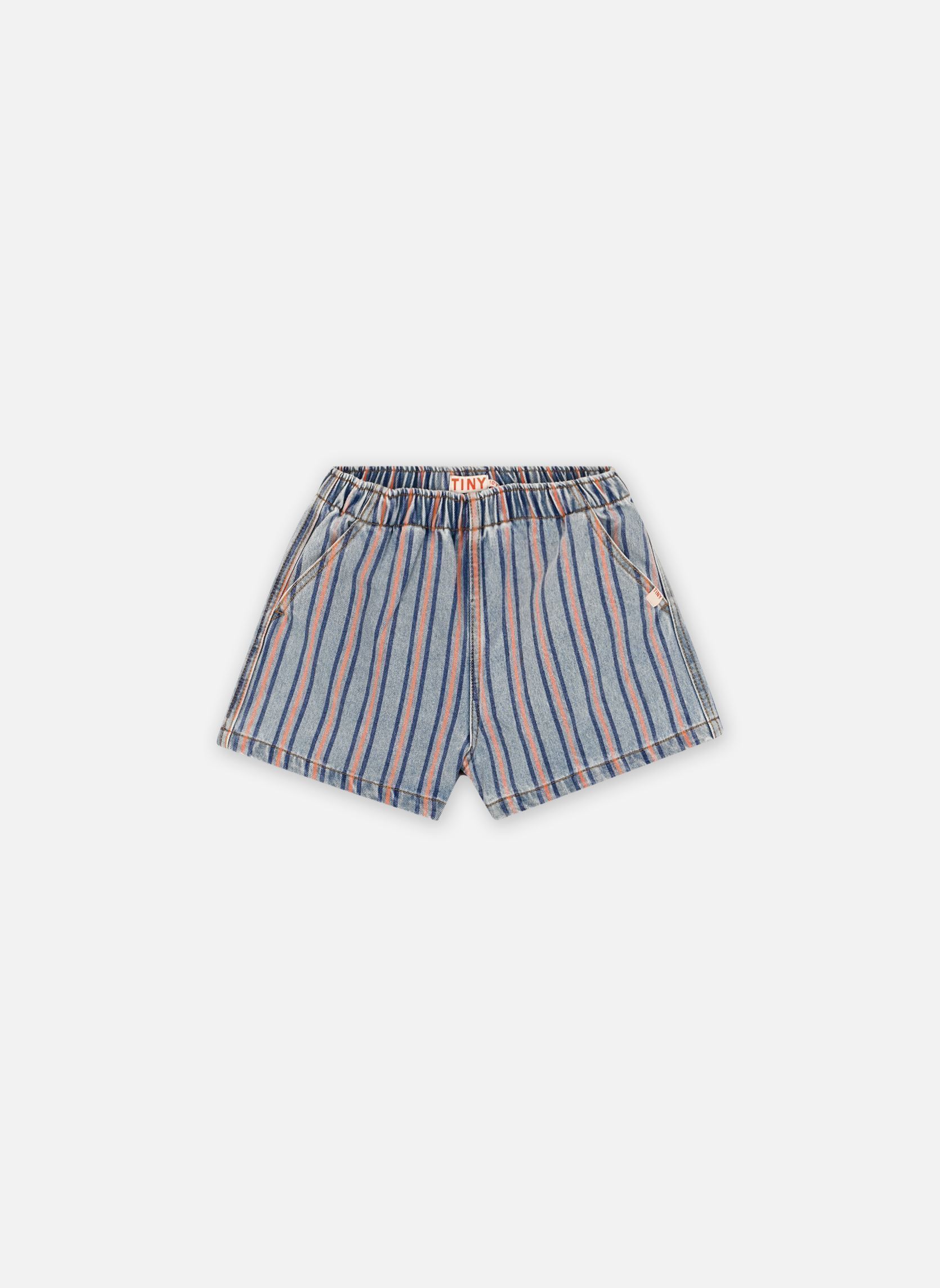 Shorts Stripes Multicolor Short blauw Tinycottons Shorts Stripes Multicolor Short blauw Light Blue Denim