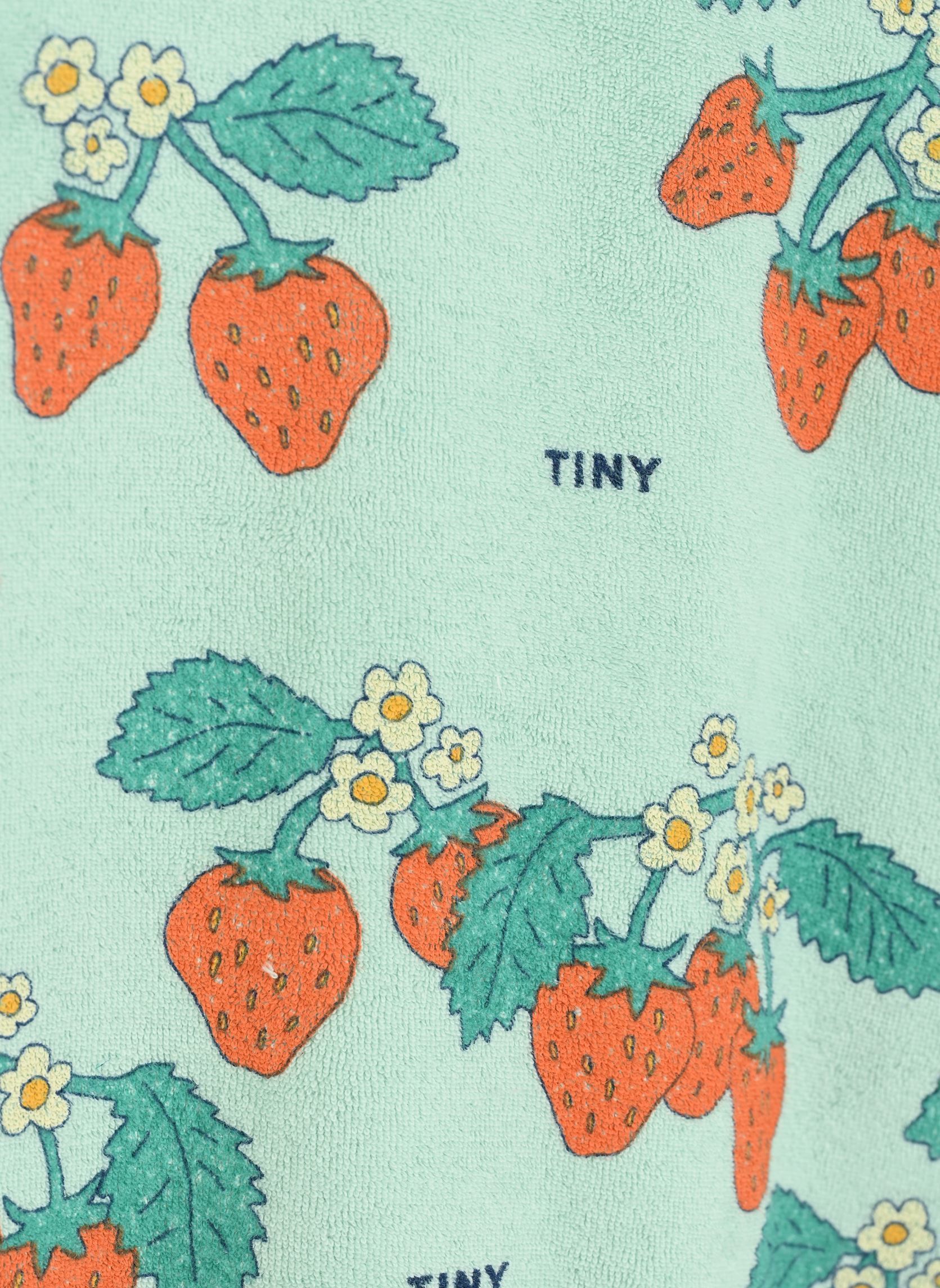 Sweats à capuche Strawberries Sweatshirt vert Tinycottons Sweats à capuche Strawberries Sweatshirt vert WASHED EMERALD