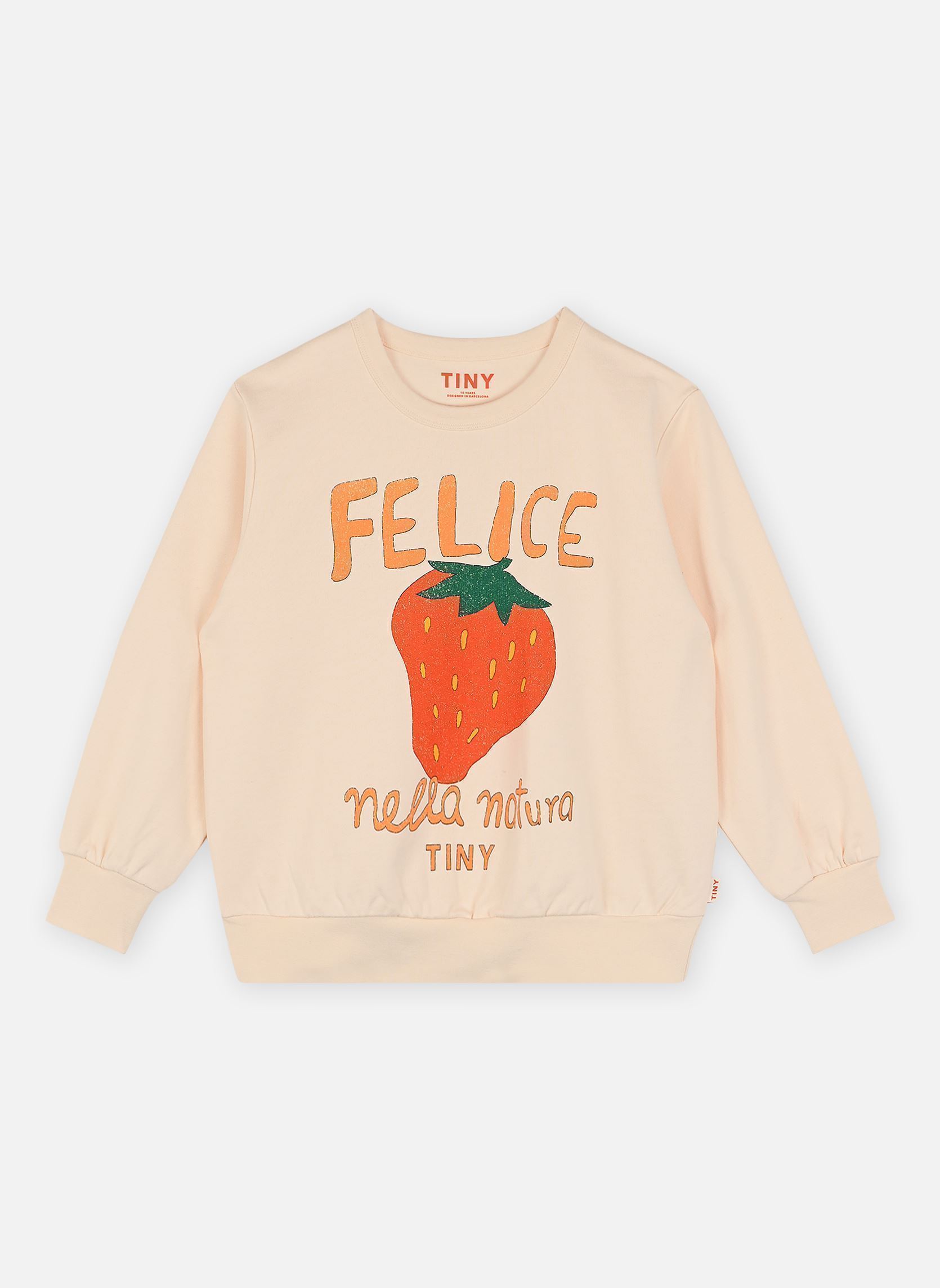 Sweats à capuche Nella Natura Graphic Sweatshirt blanc Tinycottons Sweats à capuche Nella Natura Graphic Sweatshirt blanc LIGHT CREAM