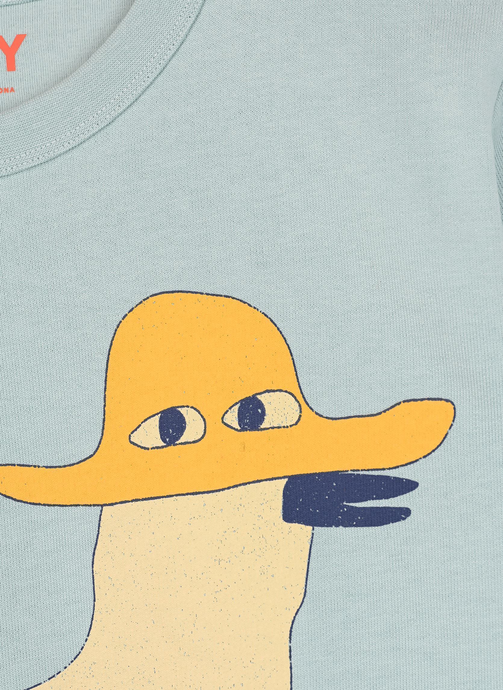 Sweats à capuche Duck Graphic Sweatshirt bleu Tinycottons Sweats à capuche Duck Graphic Sweatshirt bleu WARM GREY