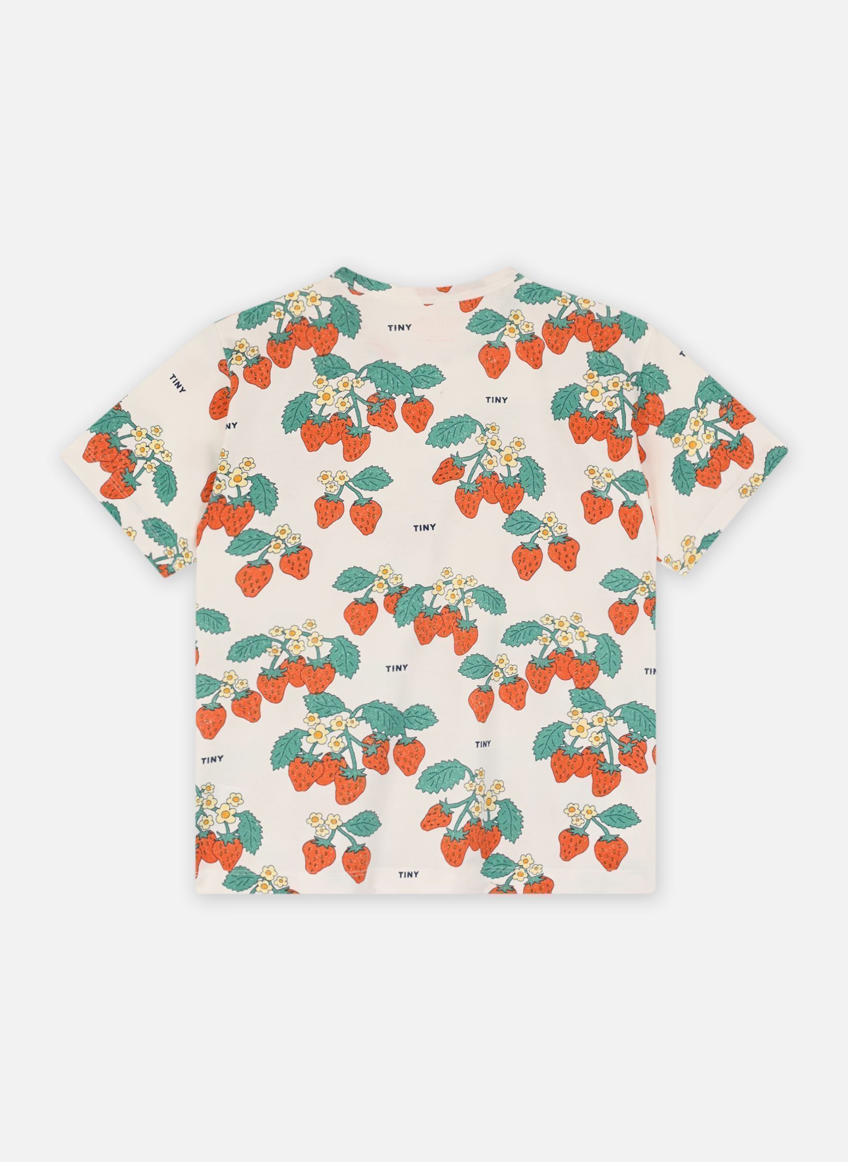 Kurzarm-T-Shirts Strawberries Tee weiß Tinycottons Kurzarm-T-Shirts Strawberries Tee weiß Off-White