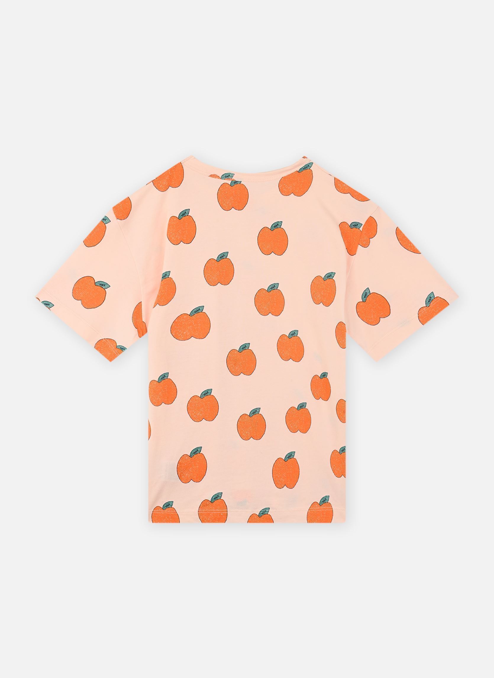 Tee-shirts manches courtes Apples Tee rose Tinycottons Tee-shirts manches courtes Apples Tee rose Pastel Pink