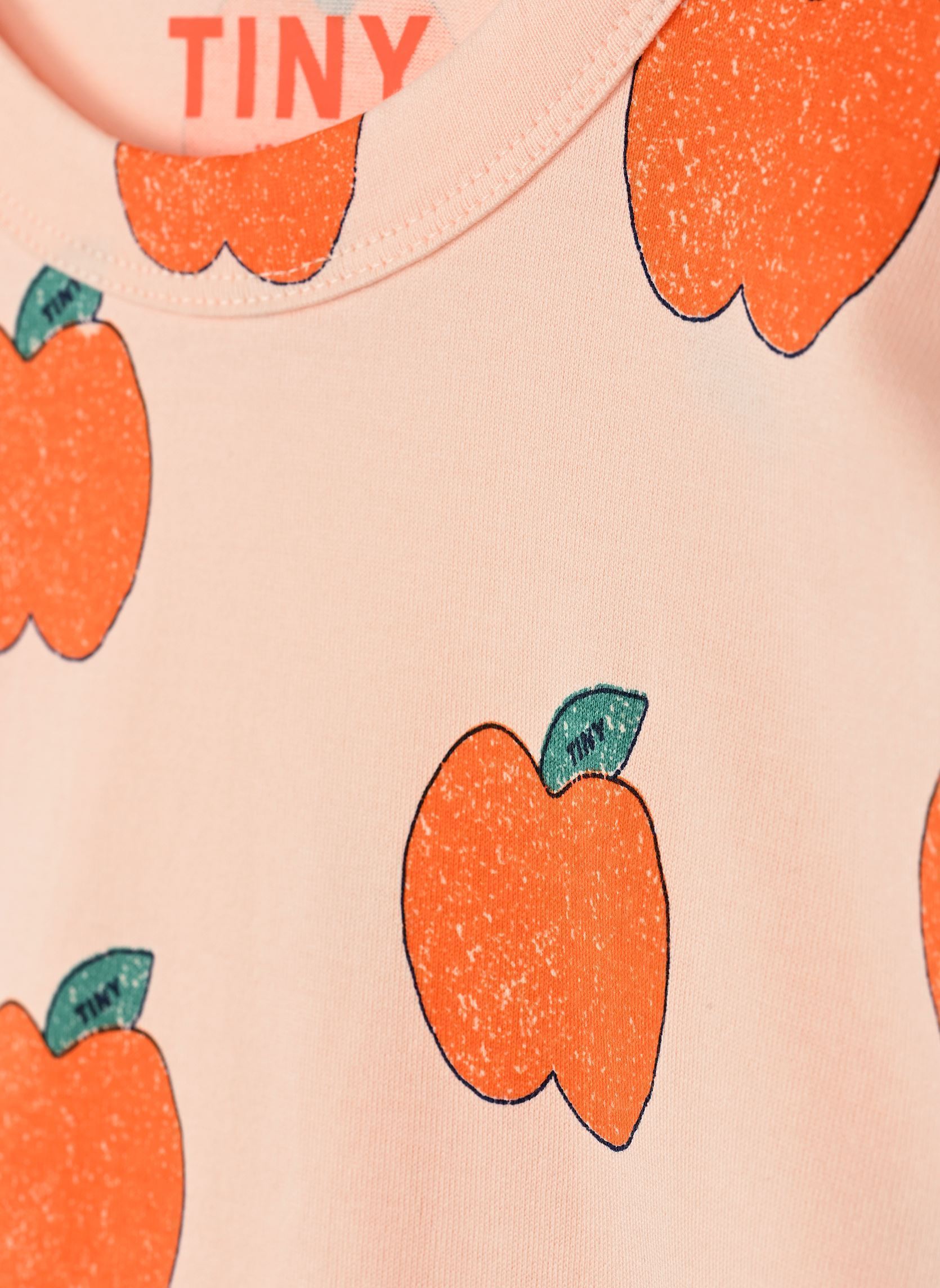 Tee-shirts manches courtes Apples Tee rose Tinycottons Tee-shirts manches courtes Apples Tee rose Pastel Pink
