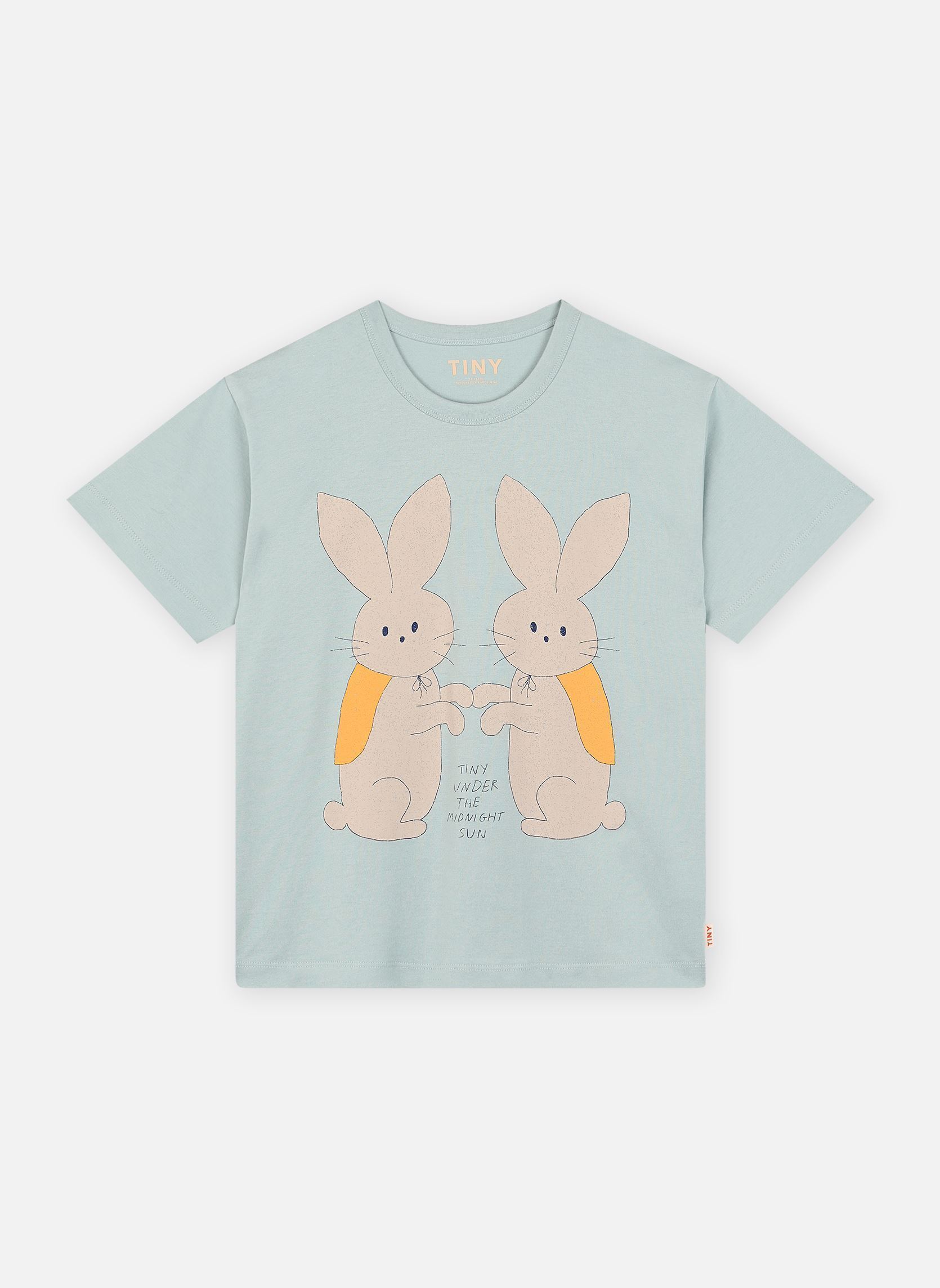 Tee-shirts Bunnies Graphic Tee bleu Tinycottons Tee-shirts Bunnies Graphic Tee bleu Warm Grey
