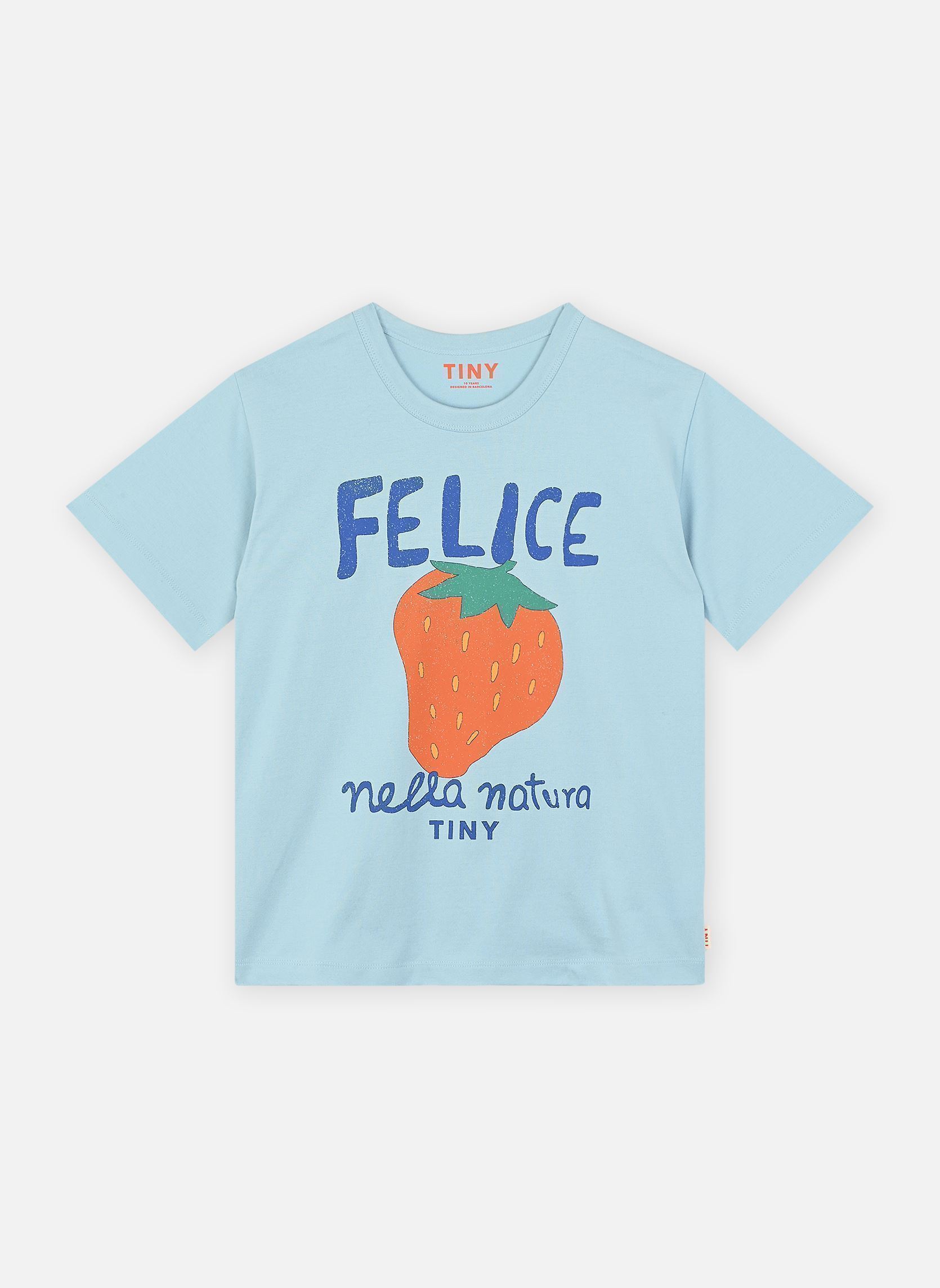 Tee-shirts Nella Natura Graphic Tee bleu Tinycottons Tee-shirts Nella Natura Graphic Tee bleu DUSTY BLUE
