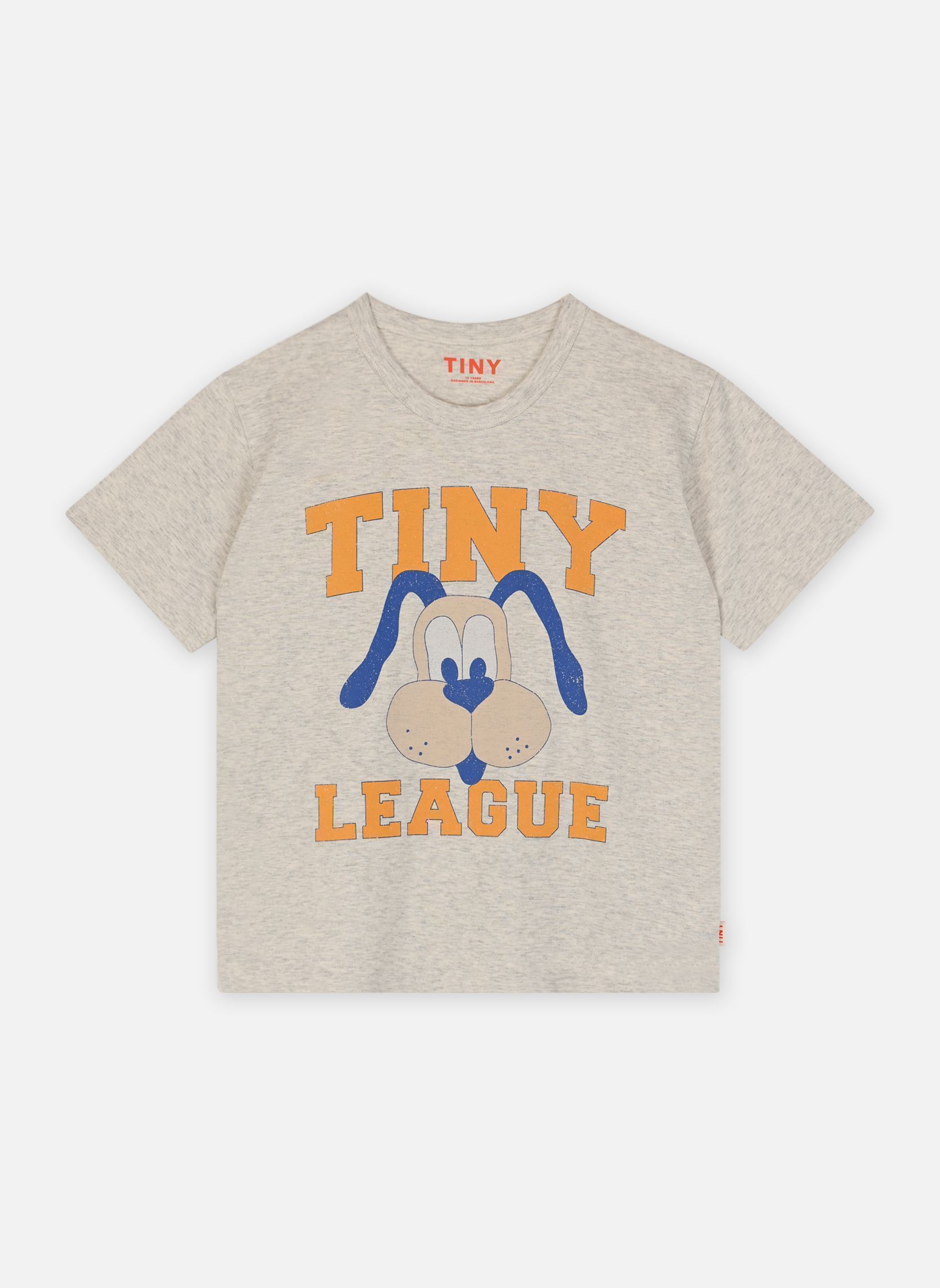 Kurzarm-T-Shirts Tiny League Graphic Tee grau Tinycottons Kurzarm-T-Shirts Tiny League Graphic Tee grau Light grey heather