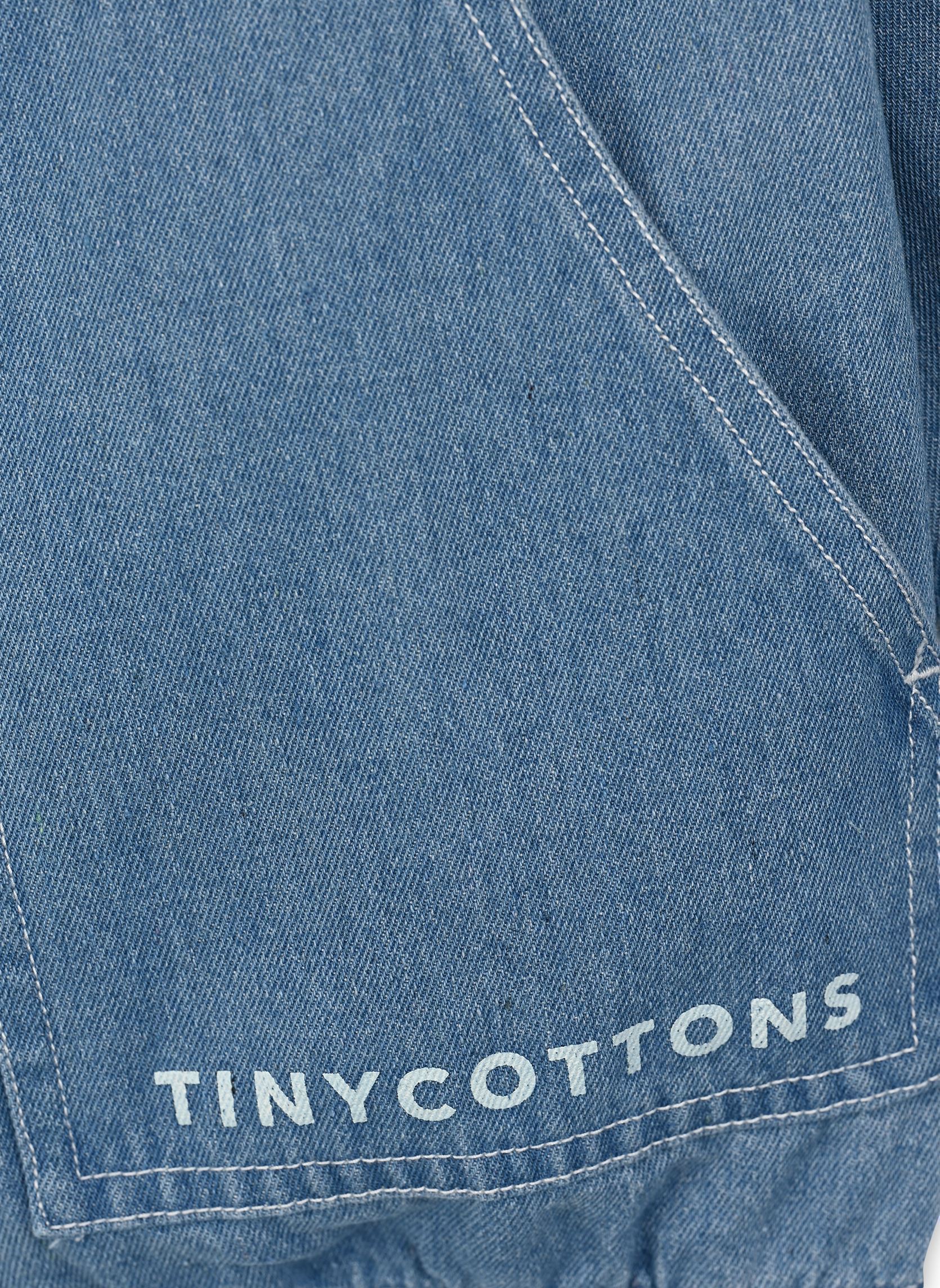 Jacken Graphic Denim Jacket blau Tinycottons Jacken Graphic Denim Jacket blau Light Blue Denim