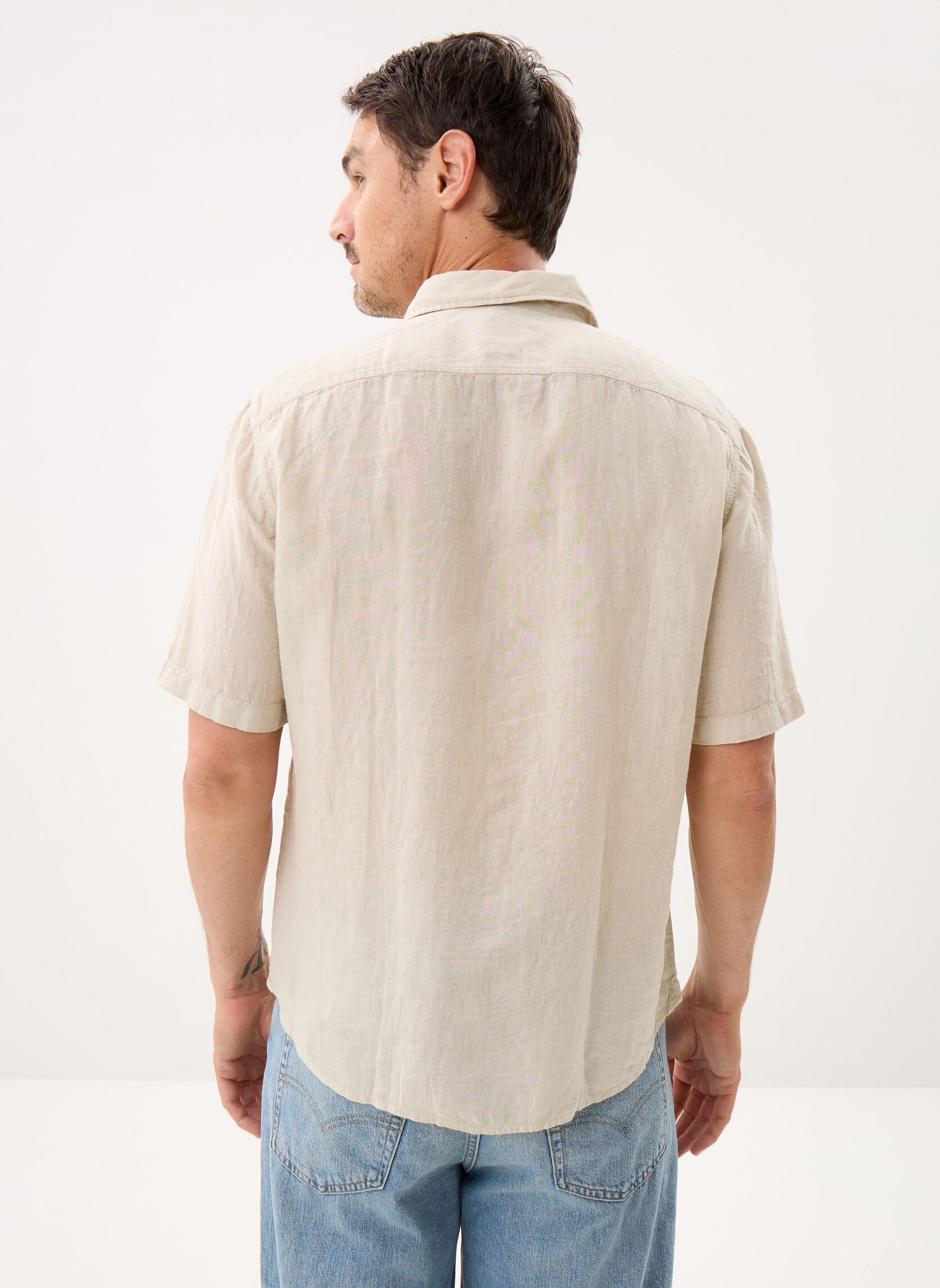 Hemden Rash_2_M heren beige BOSS Hemden Rash_2_M heren beige 271-LIGHT BEIGE