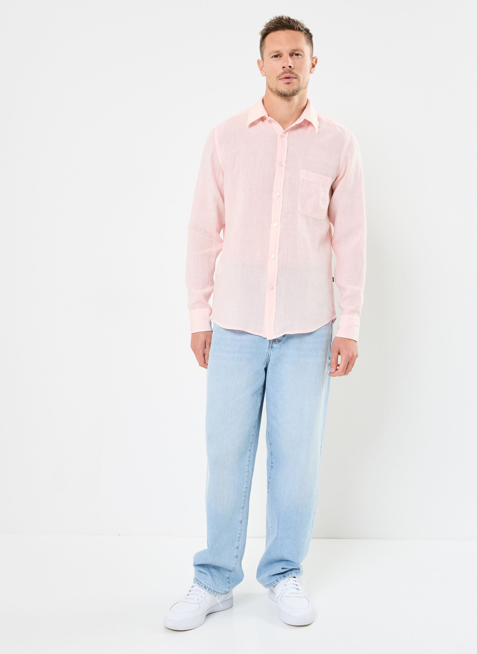 Hemden Relegant_6_M 50537381 heren roze BOSS Hemden Relegant_6_M 50537381 heren roze 682-LIGHT/PASTEL PINK