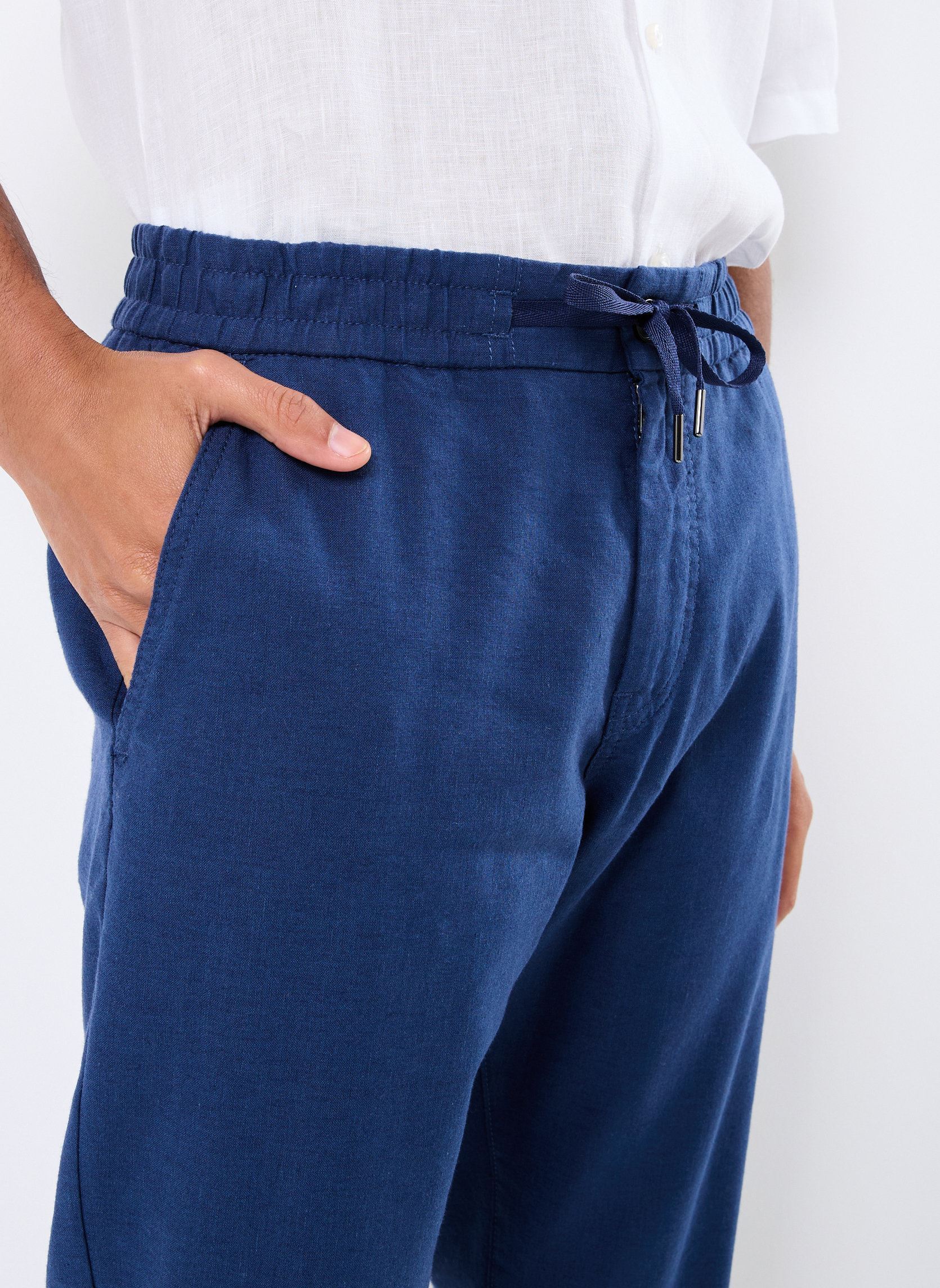 Pantalons chino Sanderson-L homme bleu BOSS Pantalons chino Sanderson-L homme bleu 466-OPEN BLUE