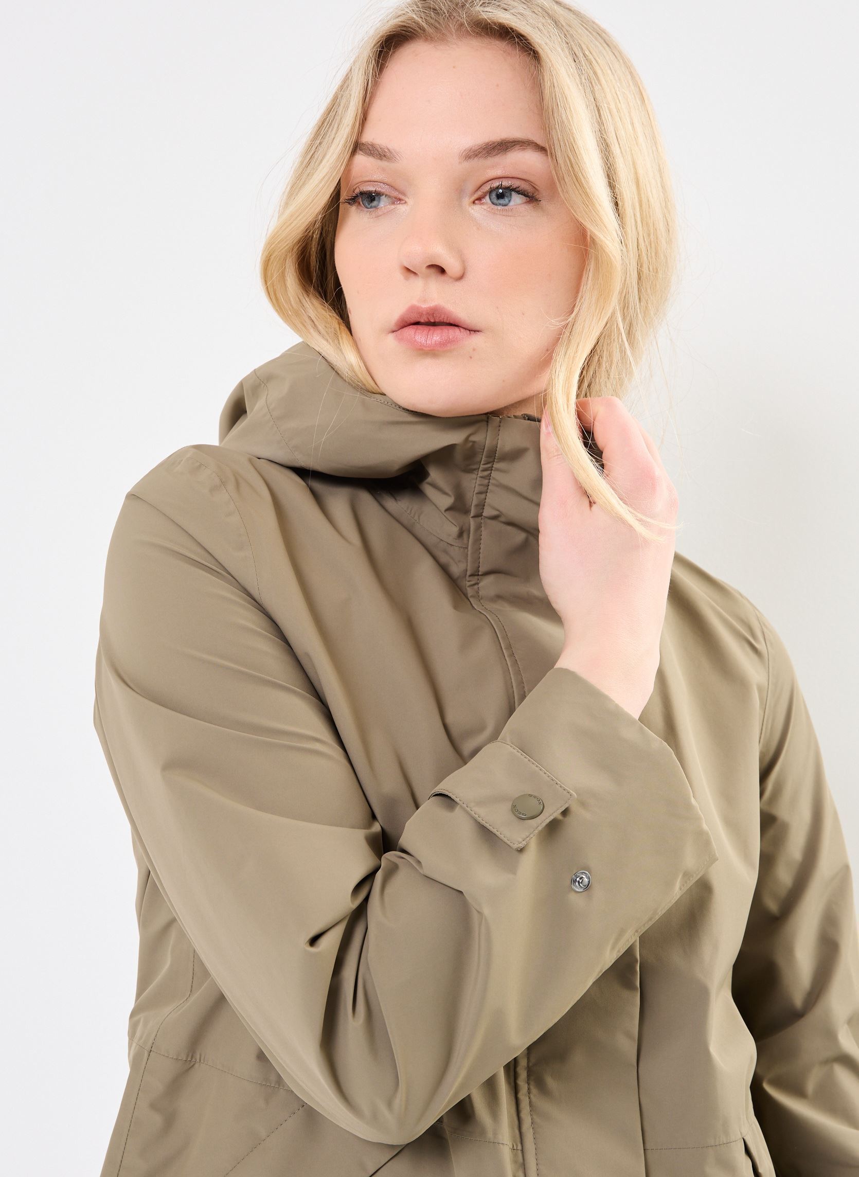 Manteaux W HOARA femme vert Geox Manteaux W HOARA femme vert KALAMATA