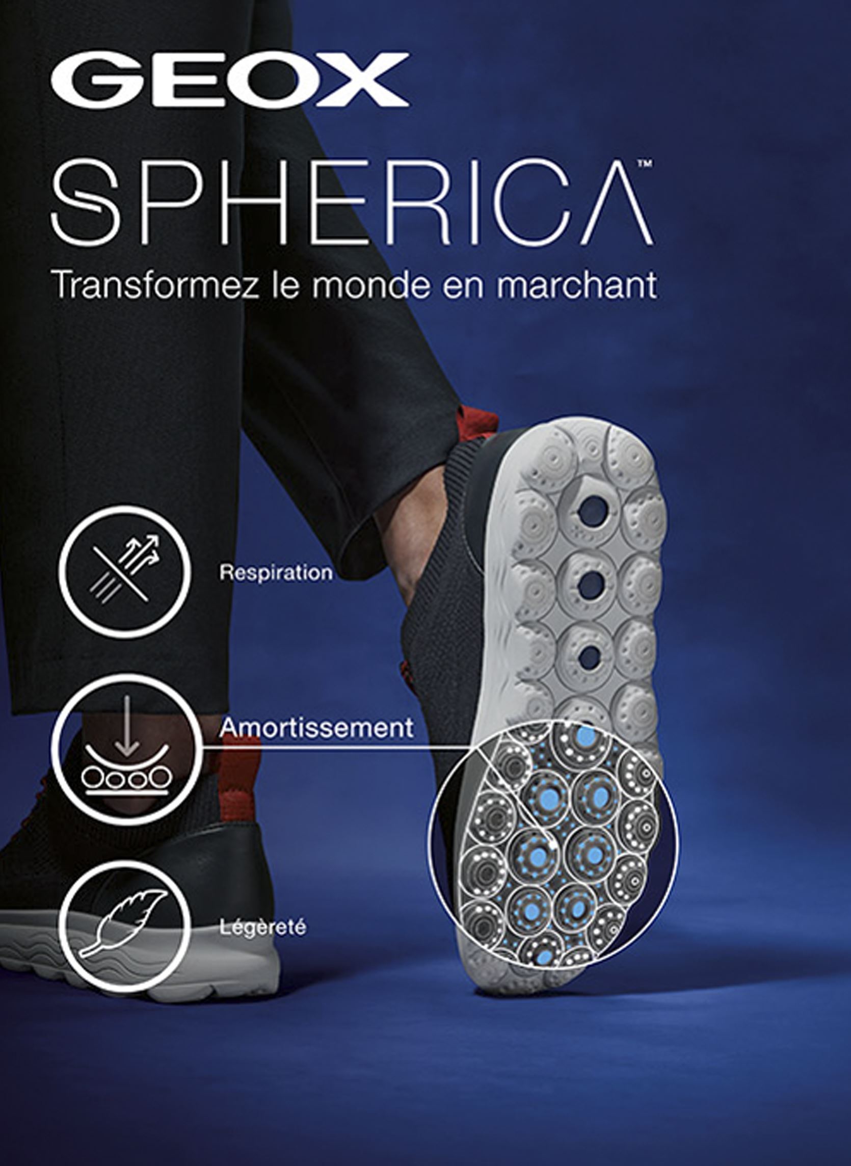 Mocassins U SPHERICA EC16 homme marron Geox Mocassins U SPHERICA EC16 homme marron Brown