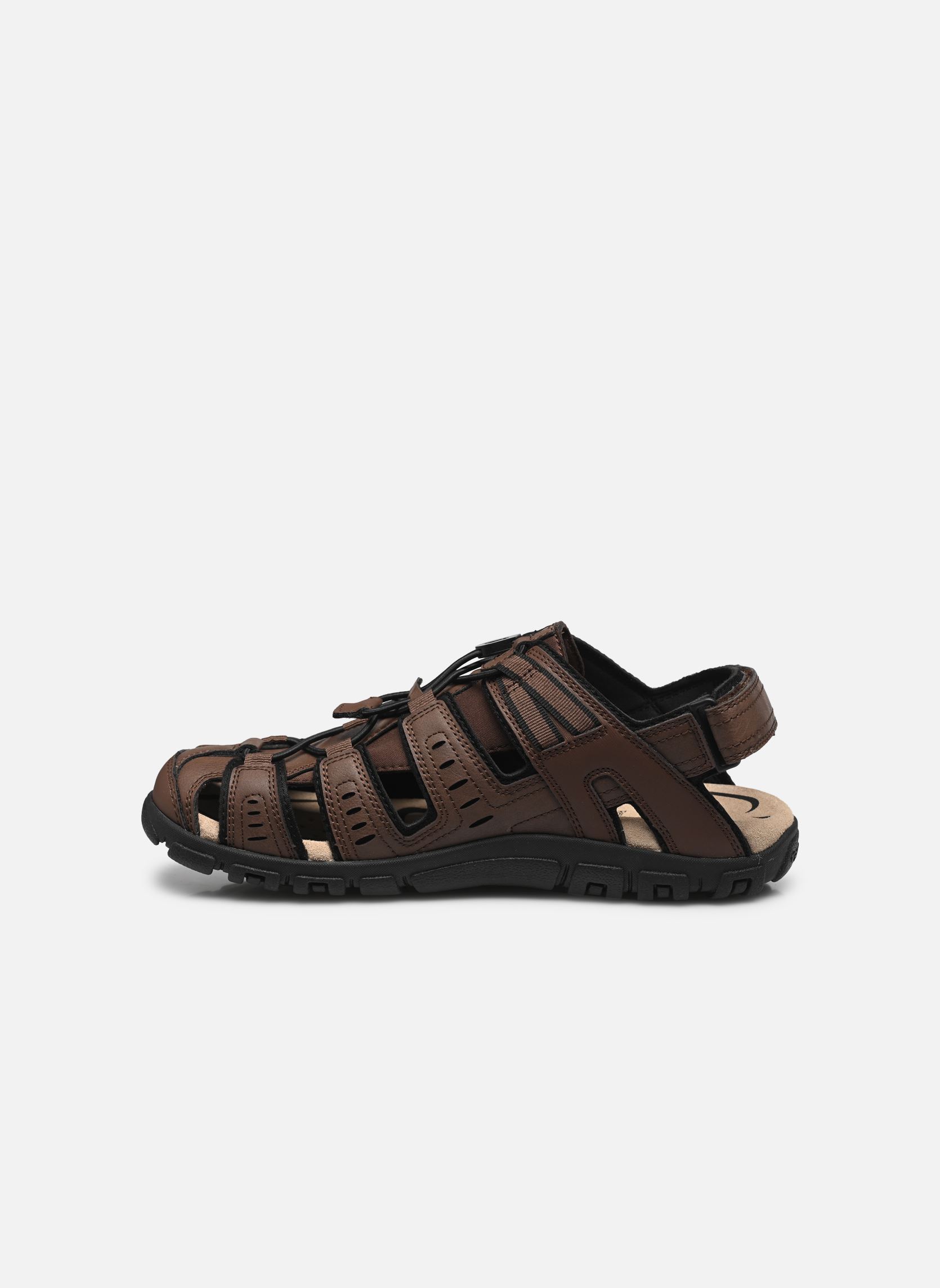 Sandali e ciabattine UOMO SANDALE STRADA BR uomo marrone Geox Sandali e ciabattine UOMO SANDALE STRADA BR uomo marrone Brown