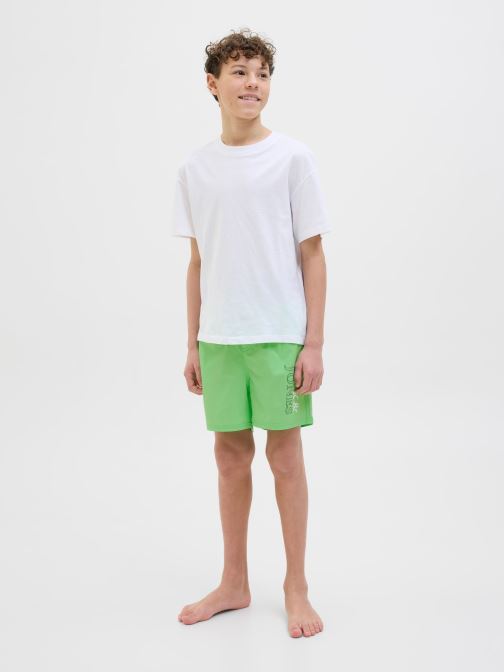 JACK & JONES Jungen Jpstfiji Jjswim Spicelogo Ly Sn Jnr – Badeshorts Für Den Strand, Mittlere Taille, Aus Recyceltem Garn