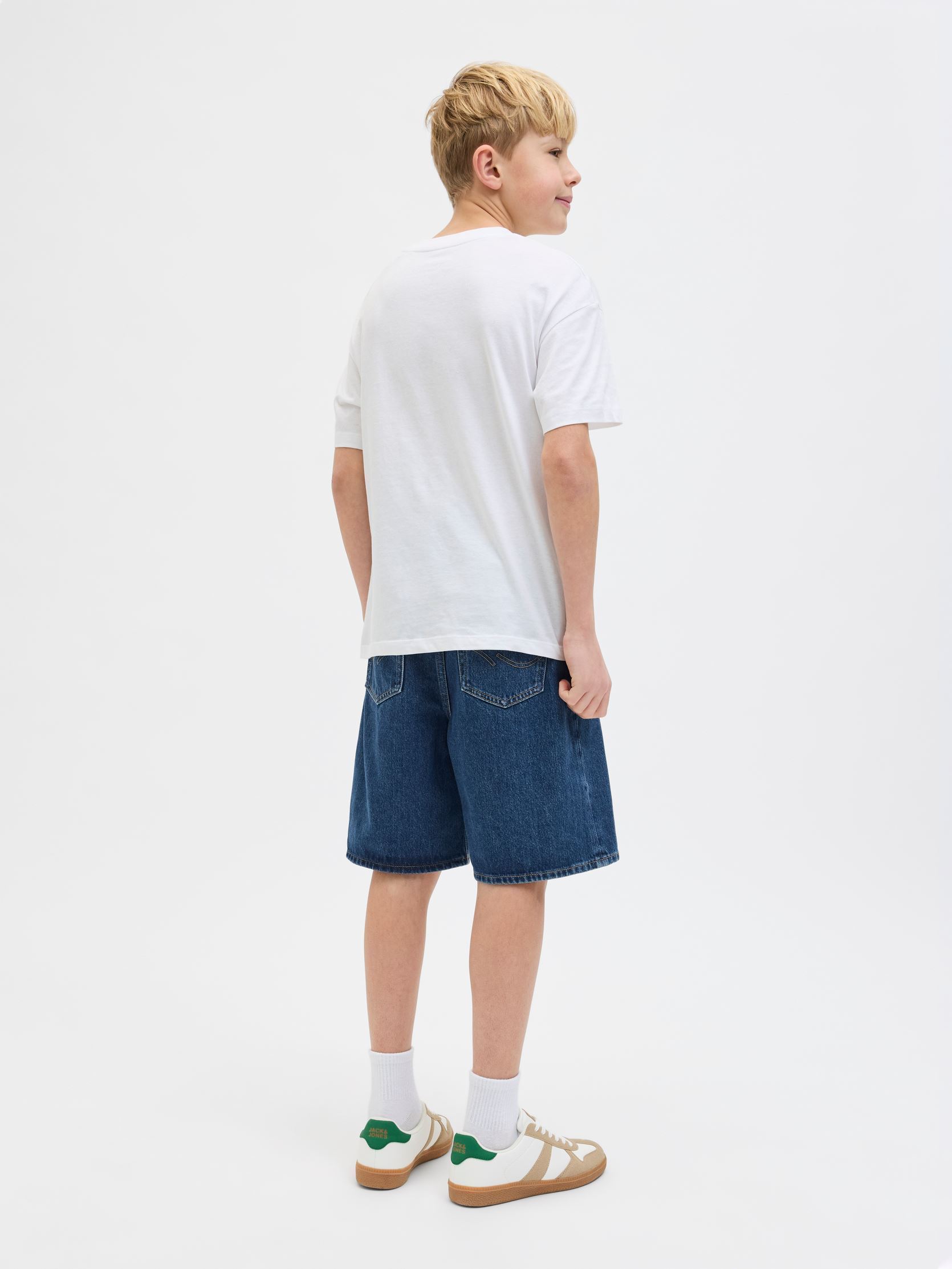 Short Garçon JACK & JONES – Confort Coton Stretch, Style Décontracté Tendance, Marque Danoise Qualité Premium