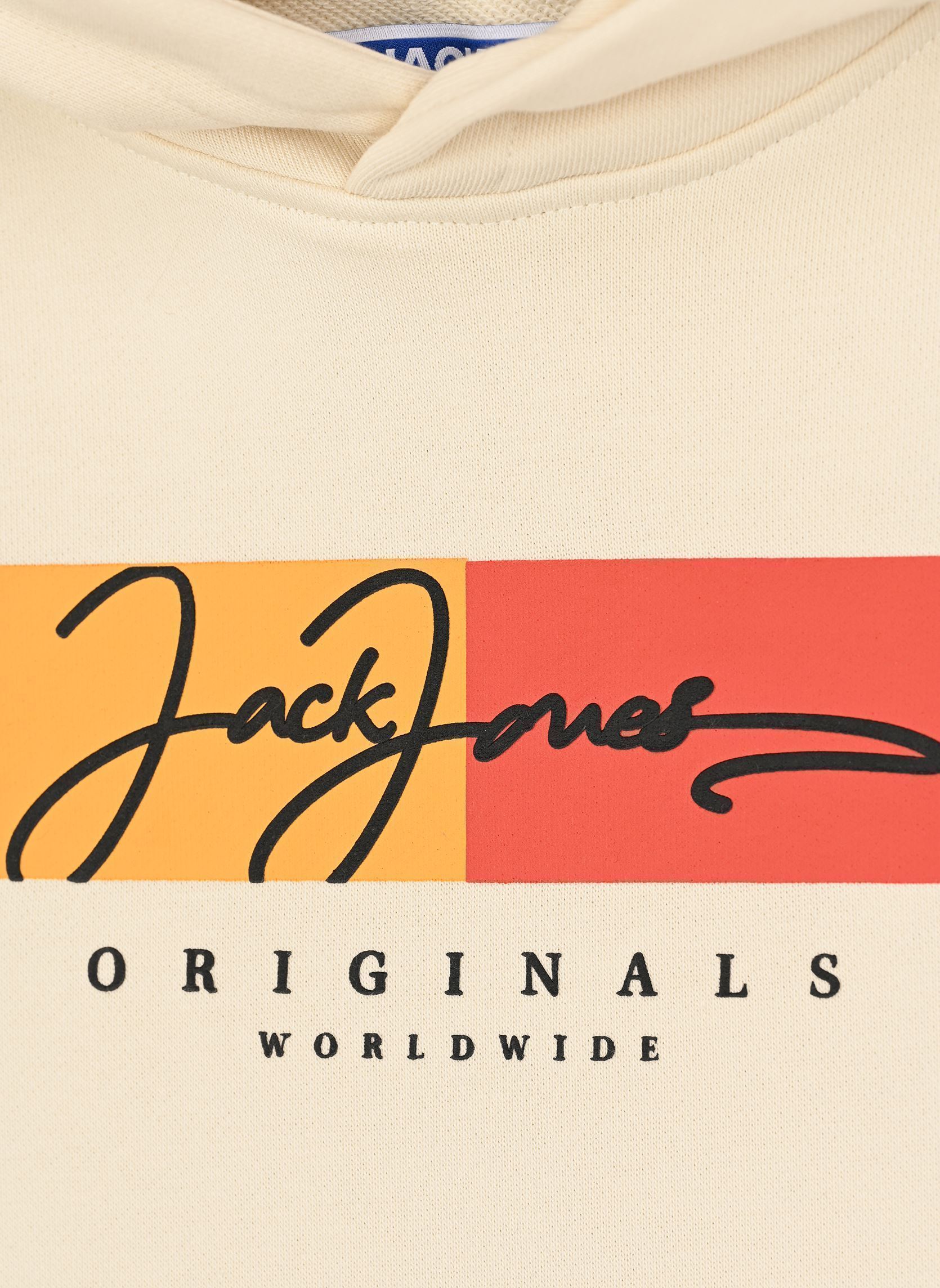 Kapuzenpullover Jorfrederiksberg Box Sci Sw.H Sn Unb Jnr jungen weiß Jack & Jones Kapuzenpullover Jorfrederiksberg Box Sci Sw.H Sn Unb Jnr jungen weiß ANTIQUE WHITE