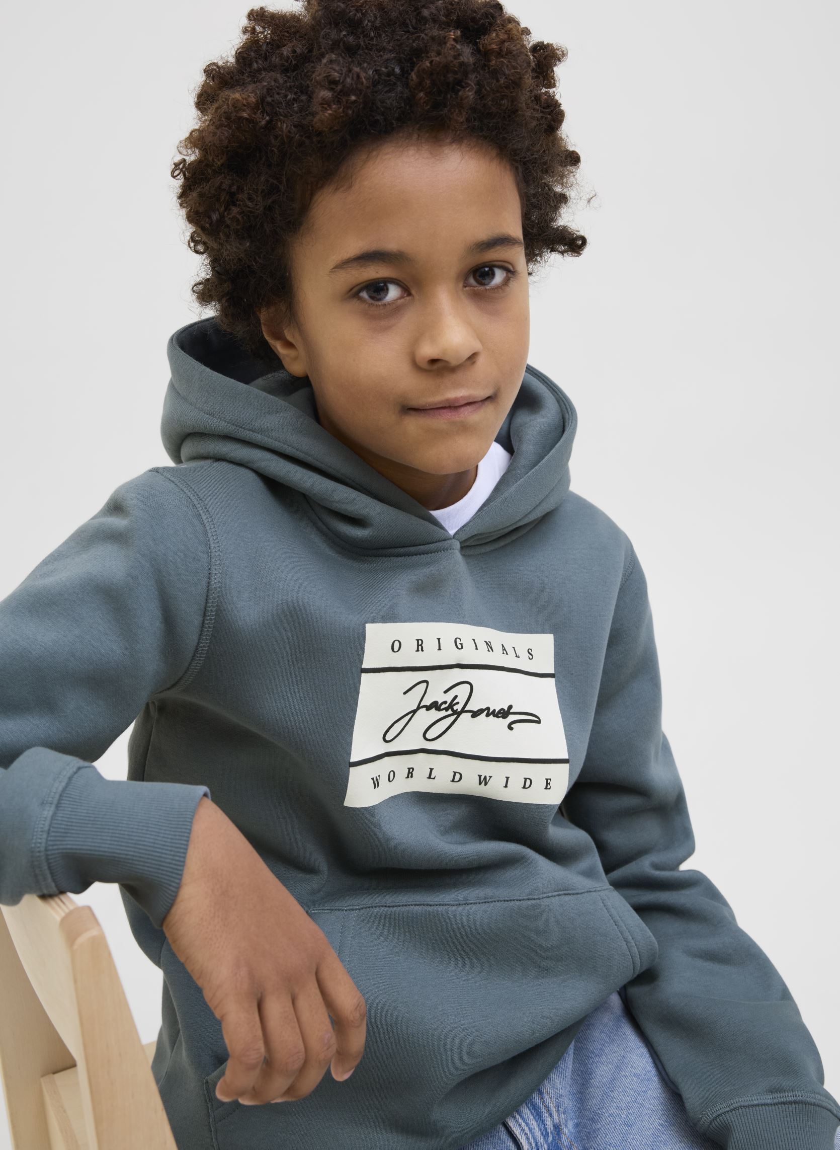 Sweats à capuche Jorfrederiksberg Box Sci Sw.H Sn Unb Jnr garçon gris Jack & Jones Sweats à capuche Jorfrederiksberg Box Sci Sw.H Sn Unb Jnr garçon gris STORMY WEATHER