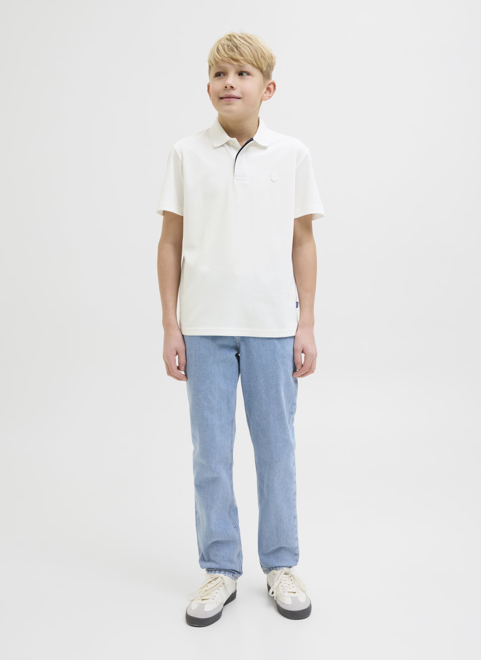 Polos Jprccrodney Ss Polo Jnr 12258288 garçon blanc Jack & Jones Polos Jprccrodney Ss Polo Jnr 12258288 garçon blanc CLOUD DANCER