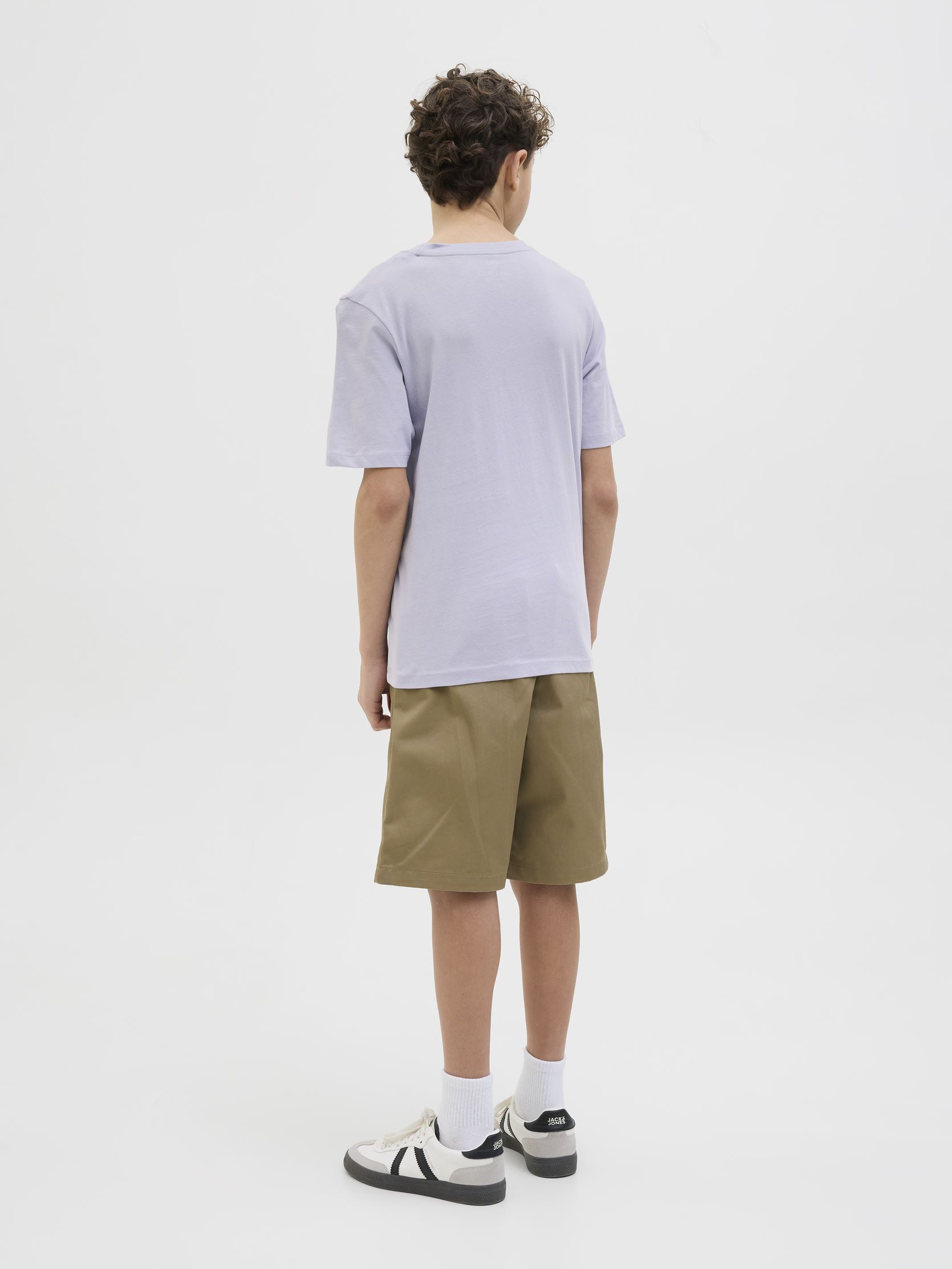 JACK & JONES Jjelijah Tee SS Maglietta Uomo Girocollo | Basic Manica Corta Taglio Largo