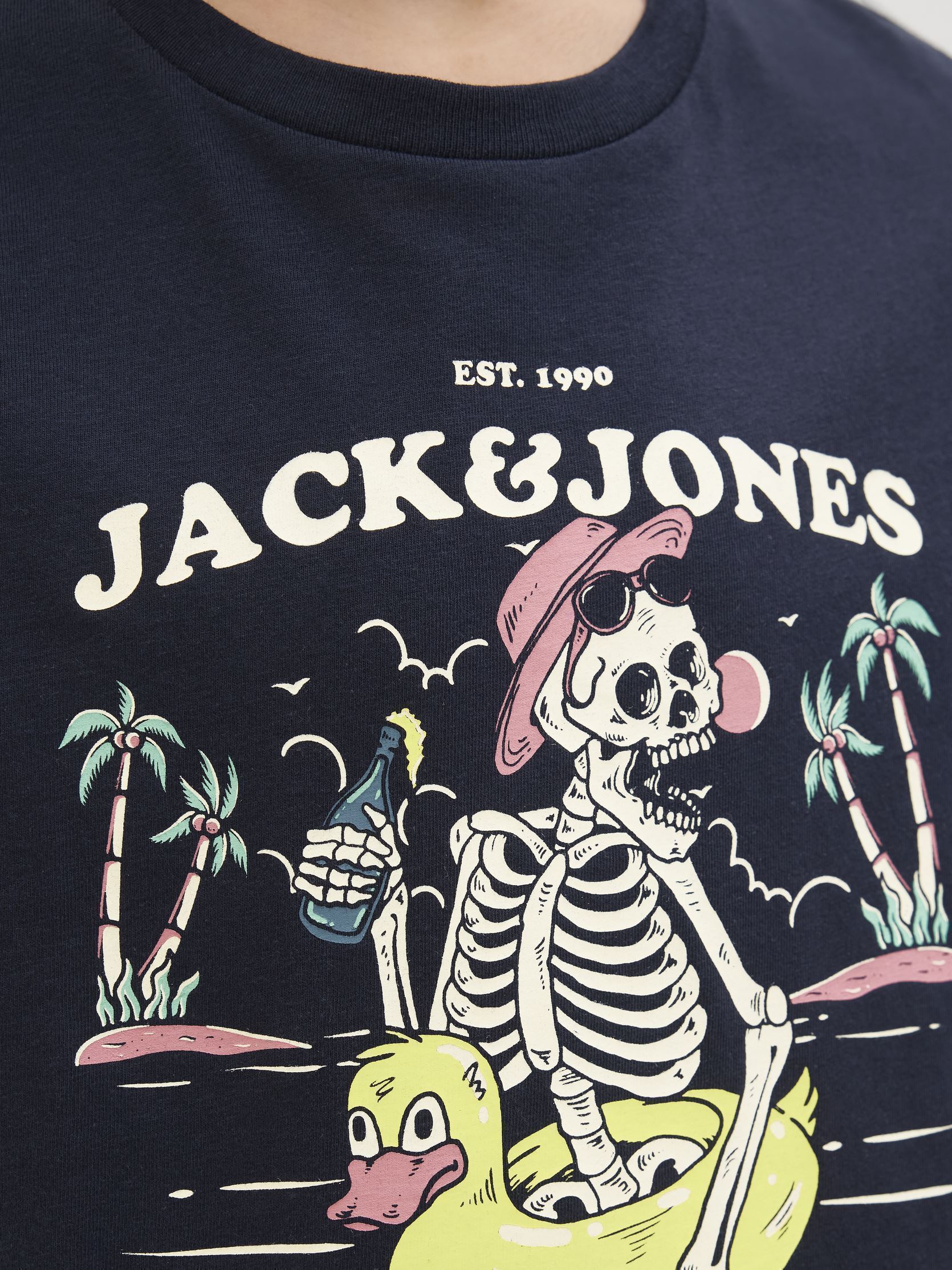 Kurzarm-T-Shirts Jjelijah Tee Ss Crew Neck Jnr 12269825 jungen blau Jack & Jones Kurzarm-T-Shirts Jjelijah Tee Ss Crew Neck Jnr 12269825 jungen blau SKY CAPTAIN
